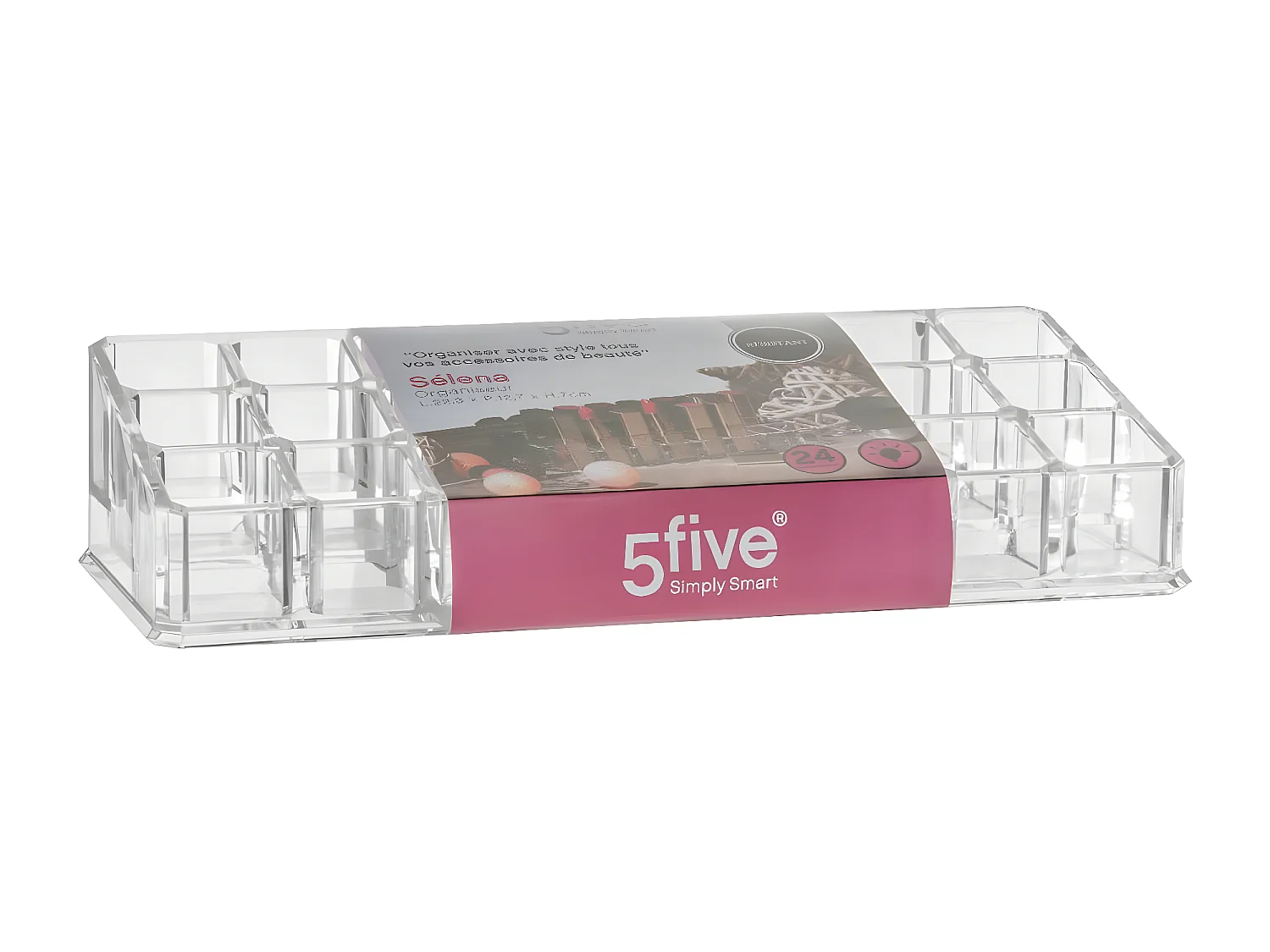 Organiseur Make up 24 compartiments pour rouges à lèvres ou accessoires