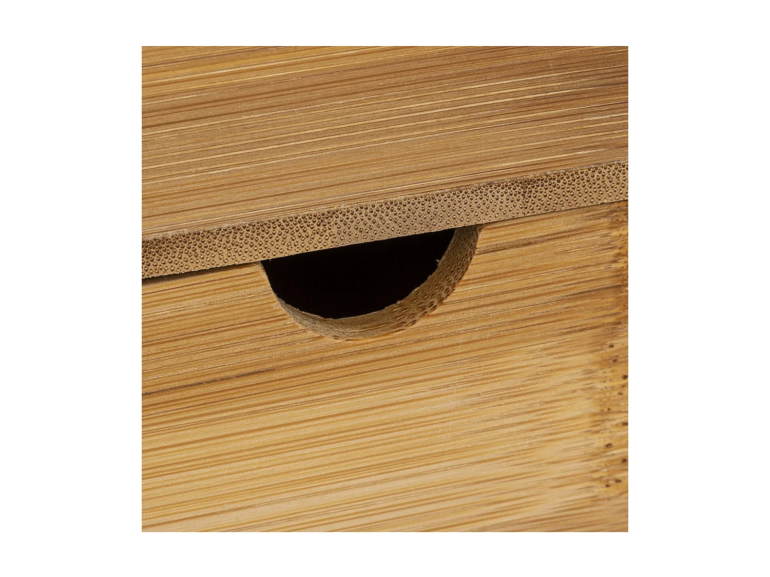 Organiseur Rangement maquillage 2 Tiroirs 7 compartiments en Bambou