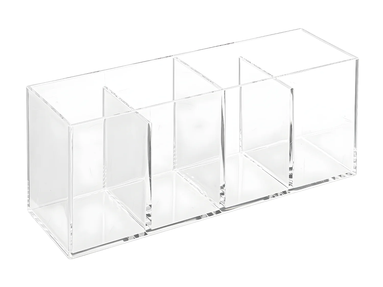 Organiseur transparent Rangement maquillage 4 compartiments