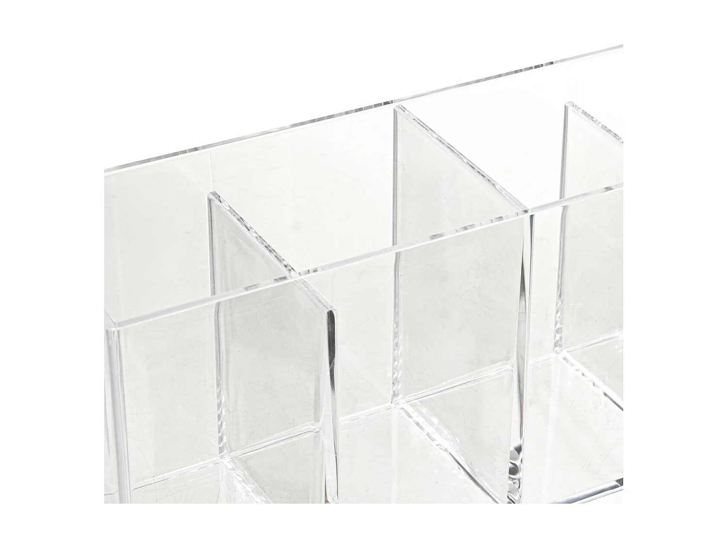 Organiseur transparent Rangement maquillage 4 compartiments