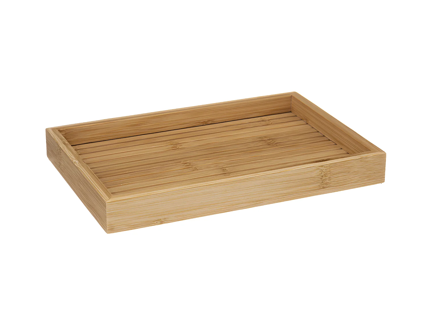 Plateau organiseur de salle de bain en Bambou
