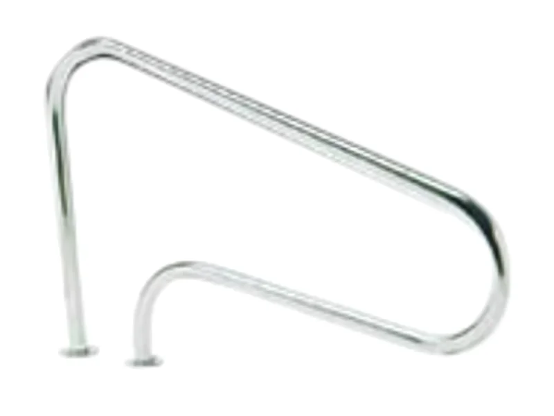 Sorties de bain pour piscine avec 2 ancrages extérieurs - 125 x 80 cm - Inox - A sceller