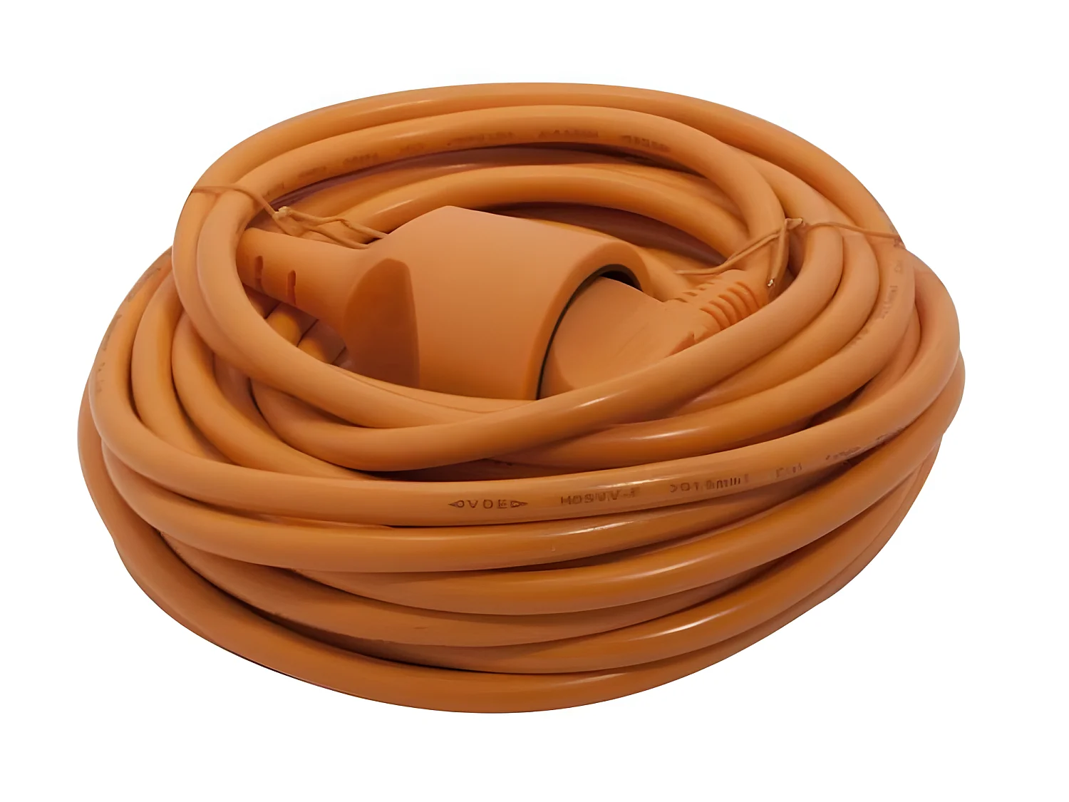 CHACON Rallonge electrique 12 m HO5VVF 3x1,5 mm2 orange