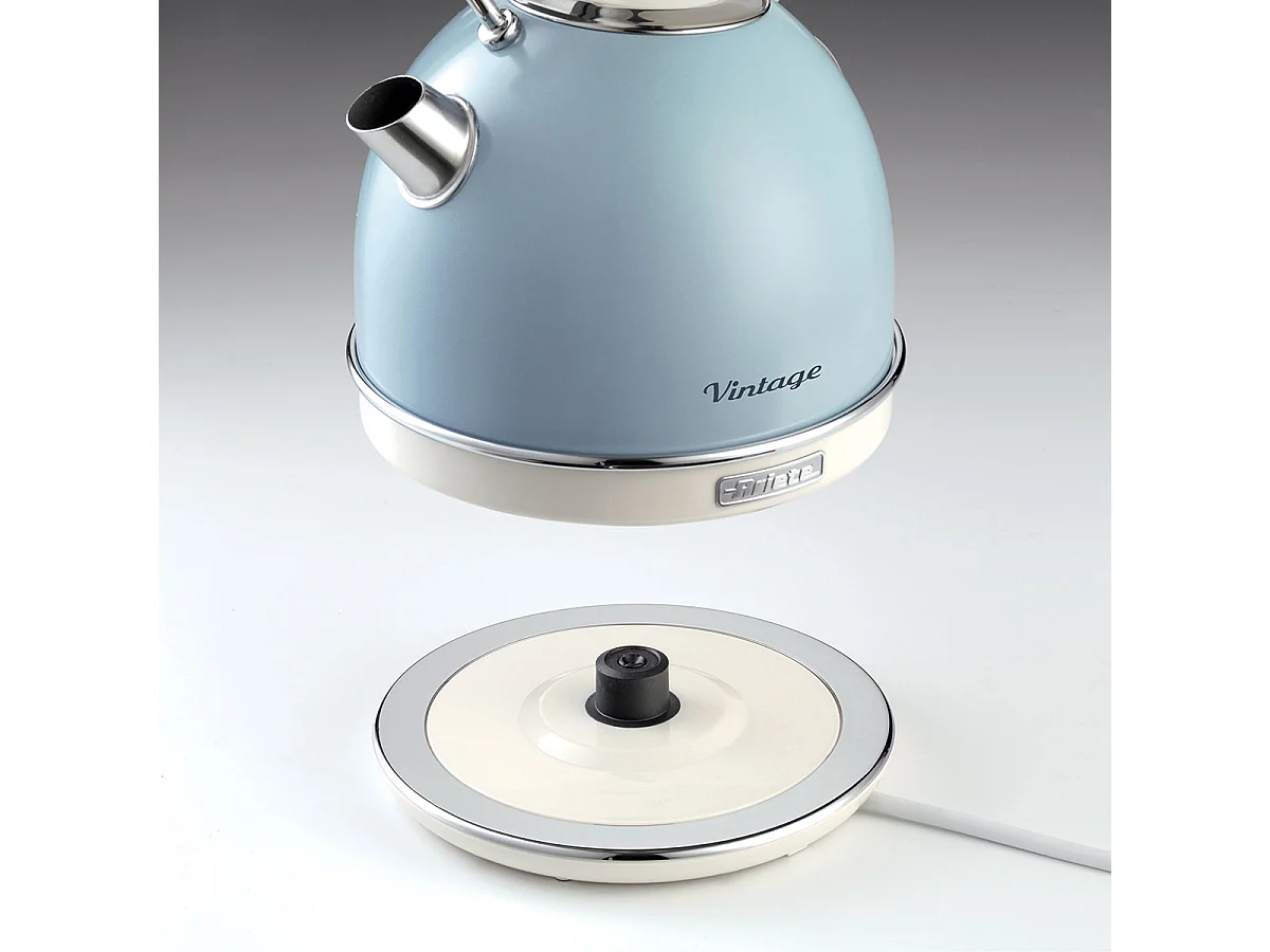 Bollitore elettrico 1,7L - Infusi, tè e tisane - Autospegnimento - 2000W - Acciaio Inox - Celeste