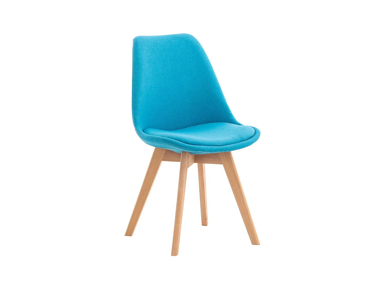 chaise salle à manger - Tissu - Turquoise - Linares