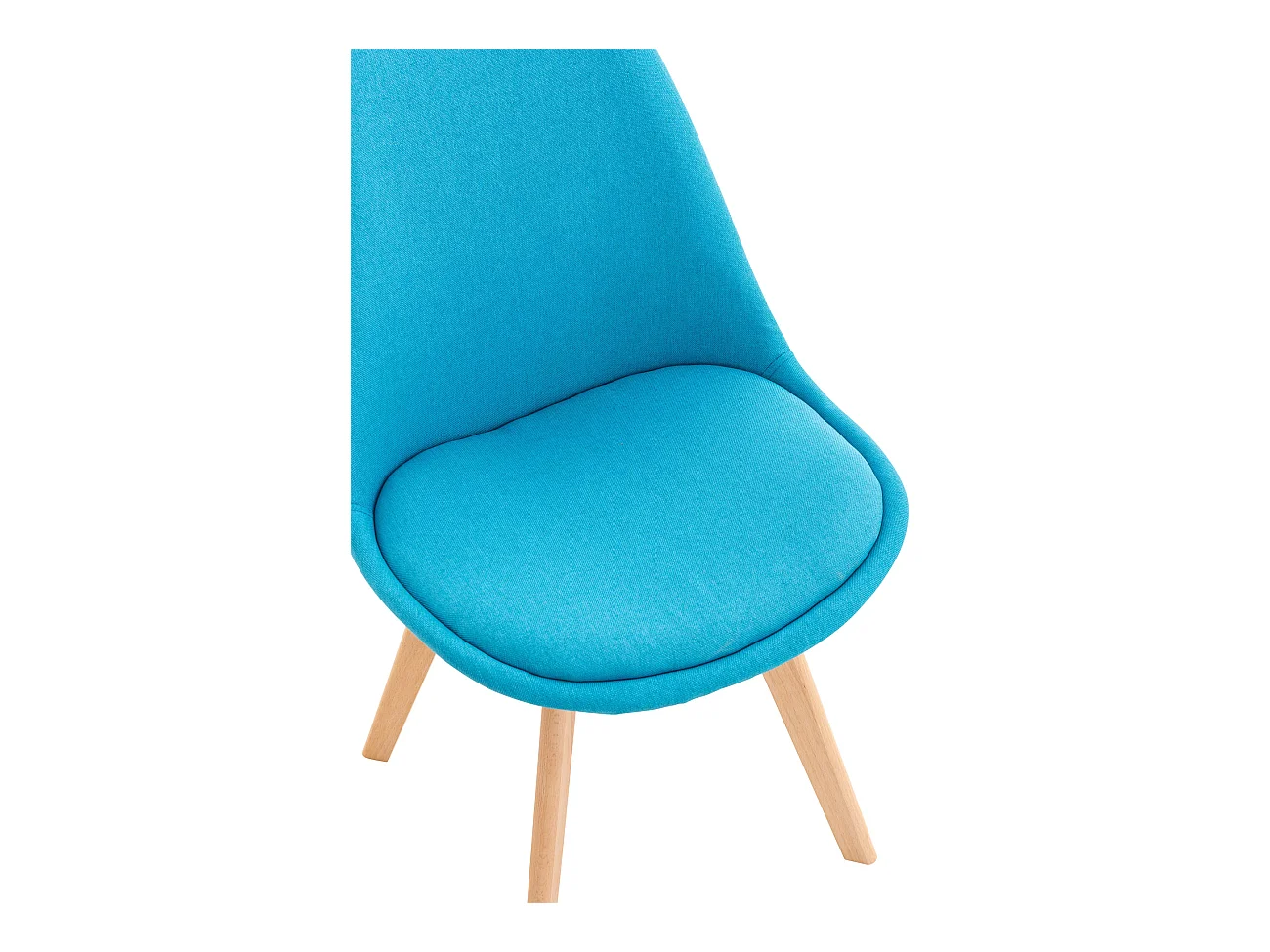Eetkamerstoelen - Stof - turkis - Linares