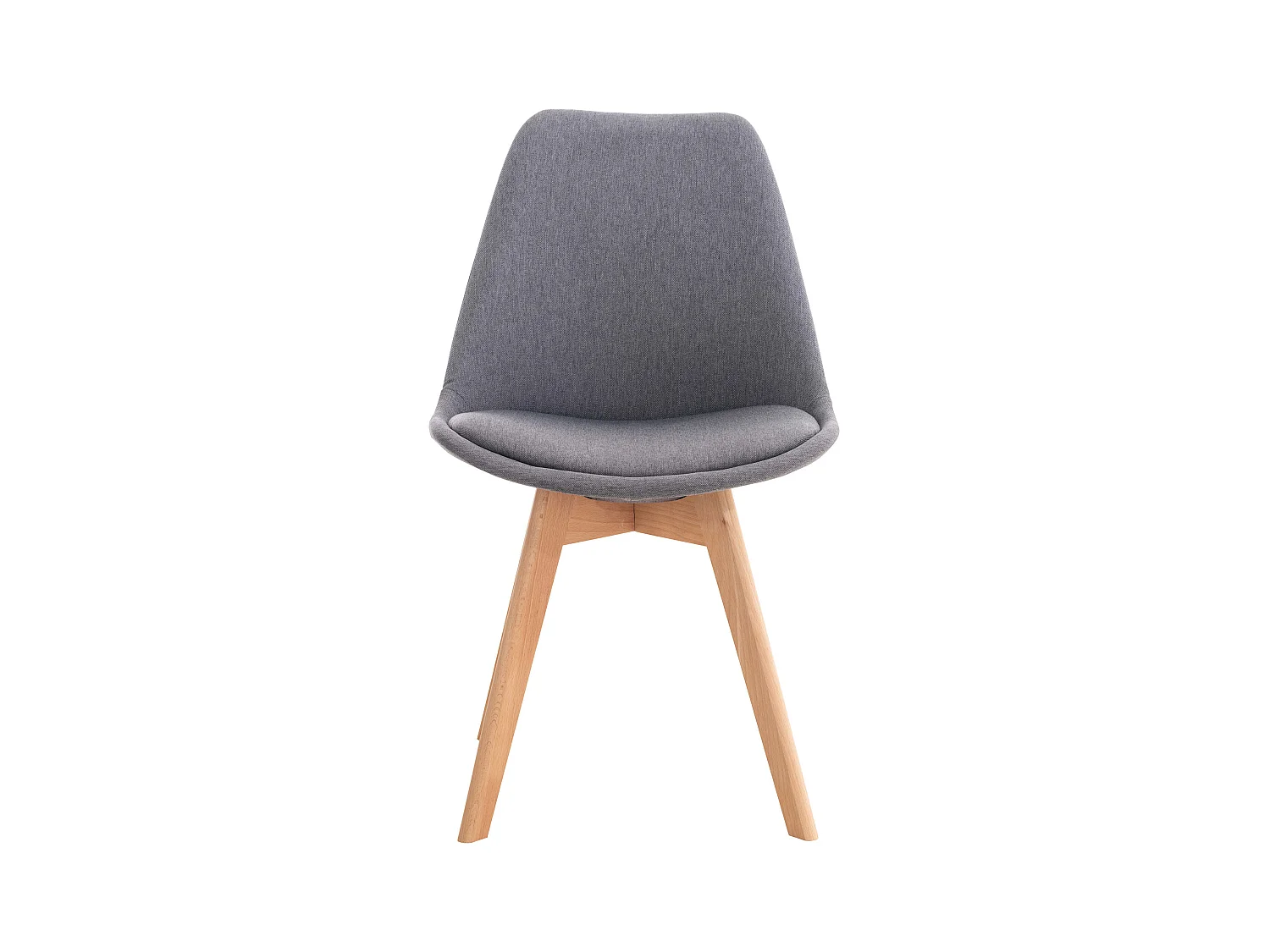Eetkamerstoelen - Stof - grijs - Linares