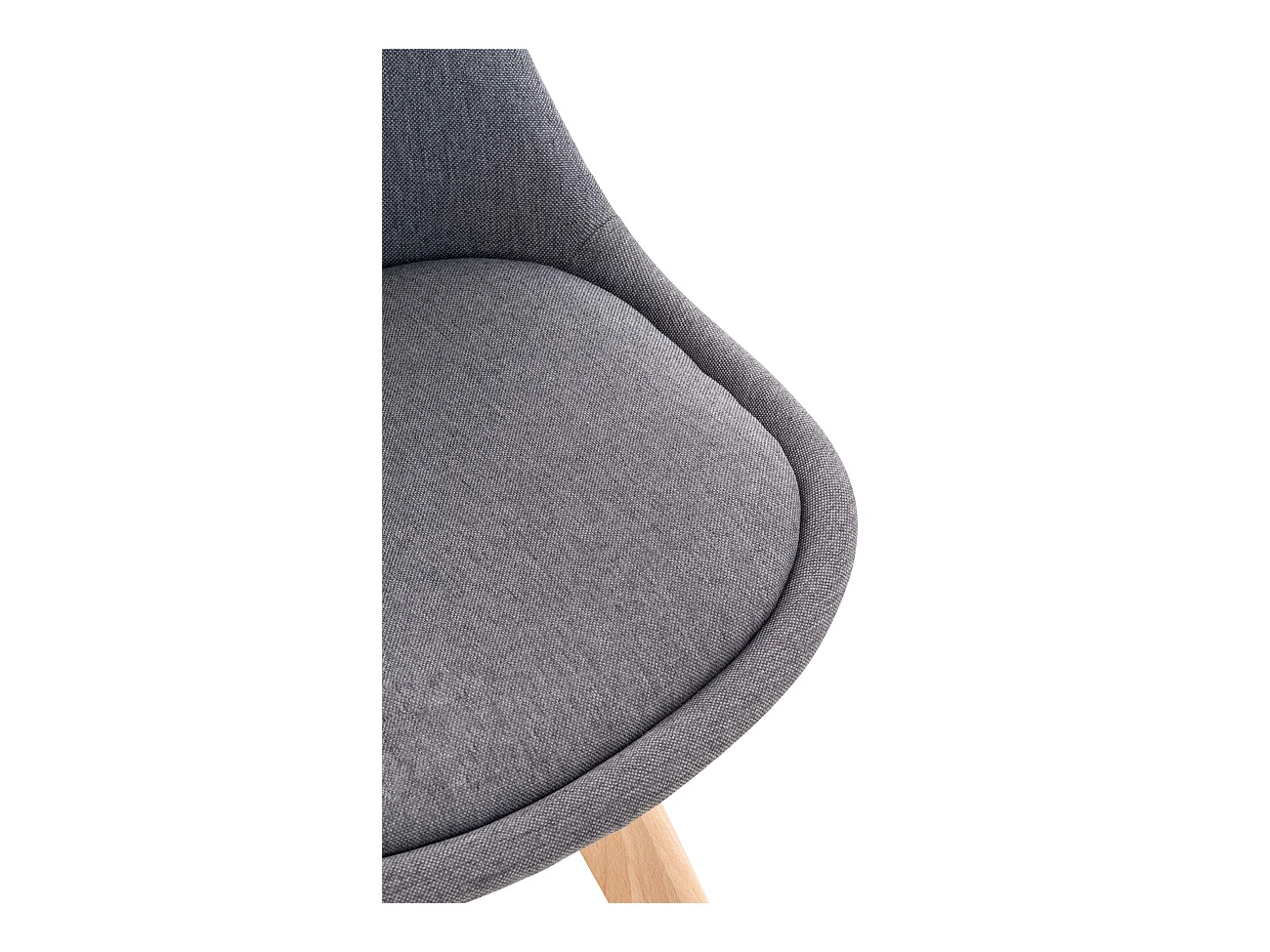 Eetkamerstoelen - Stof - grijs - Linares