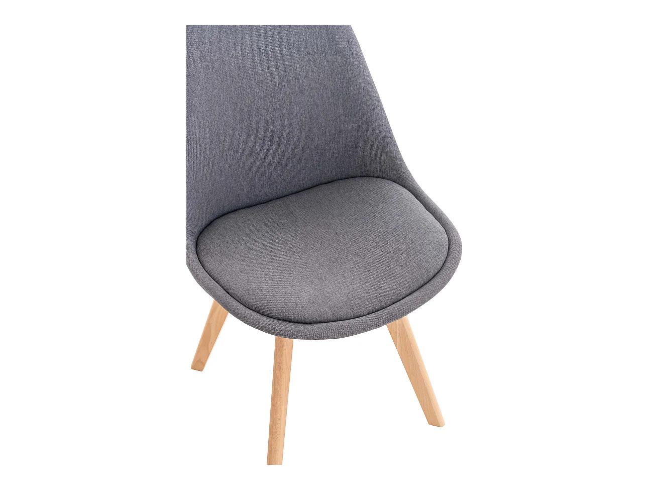 Eetkamerstoelen - Stof - grijs - Linares