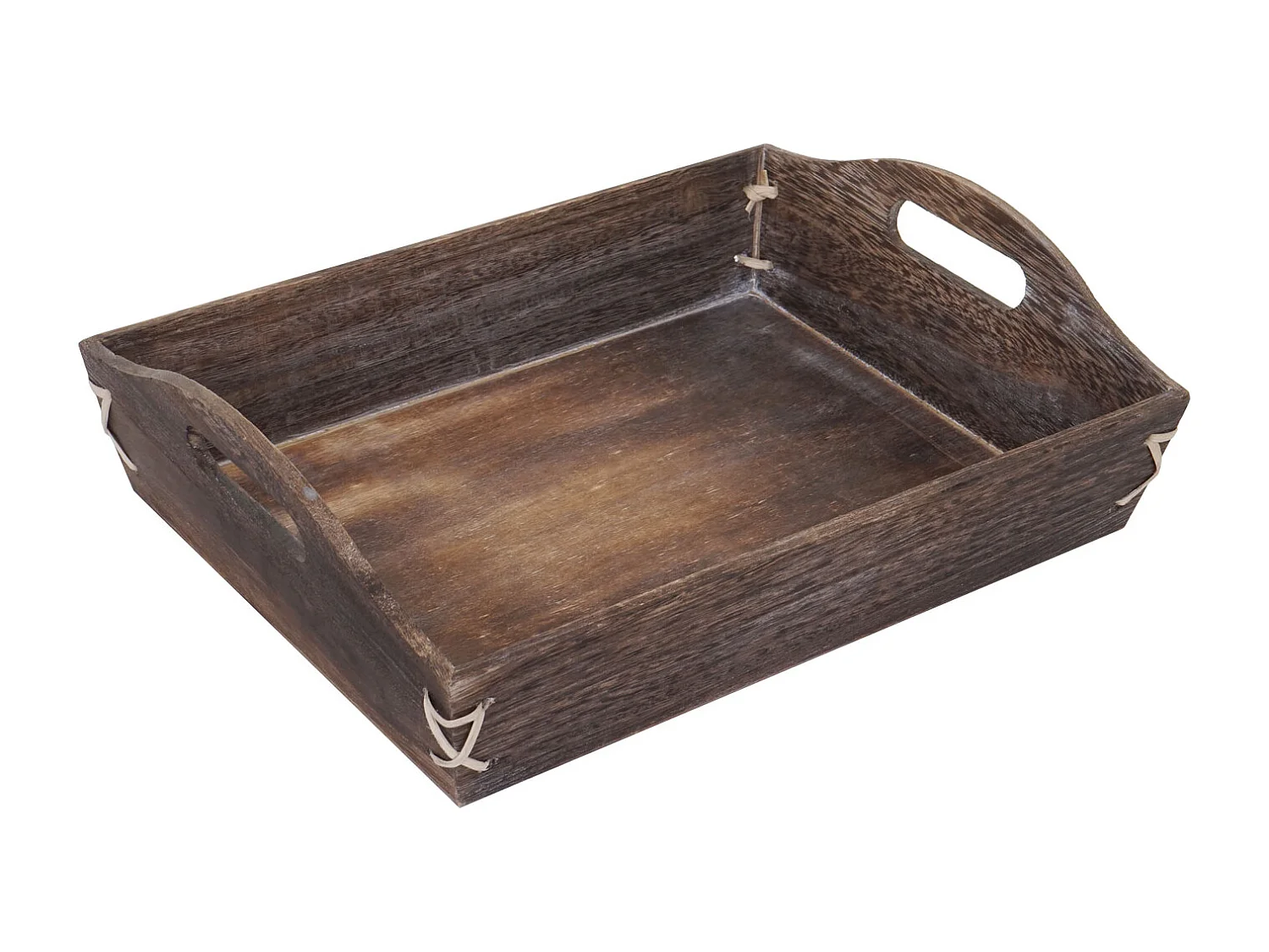 Dienblad MCW-C50 shabby look (set van 3),  bruin, shabby