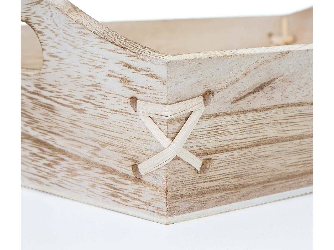 Tabuleiro MCW-C50 Shabby look (conjunto de 3),  castanho natural