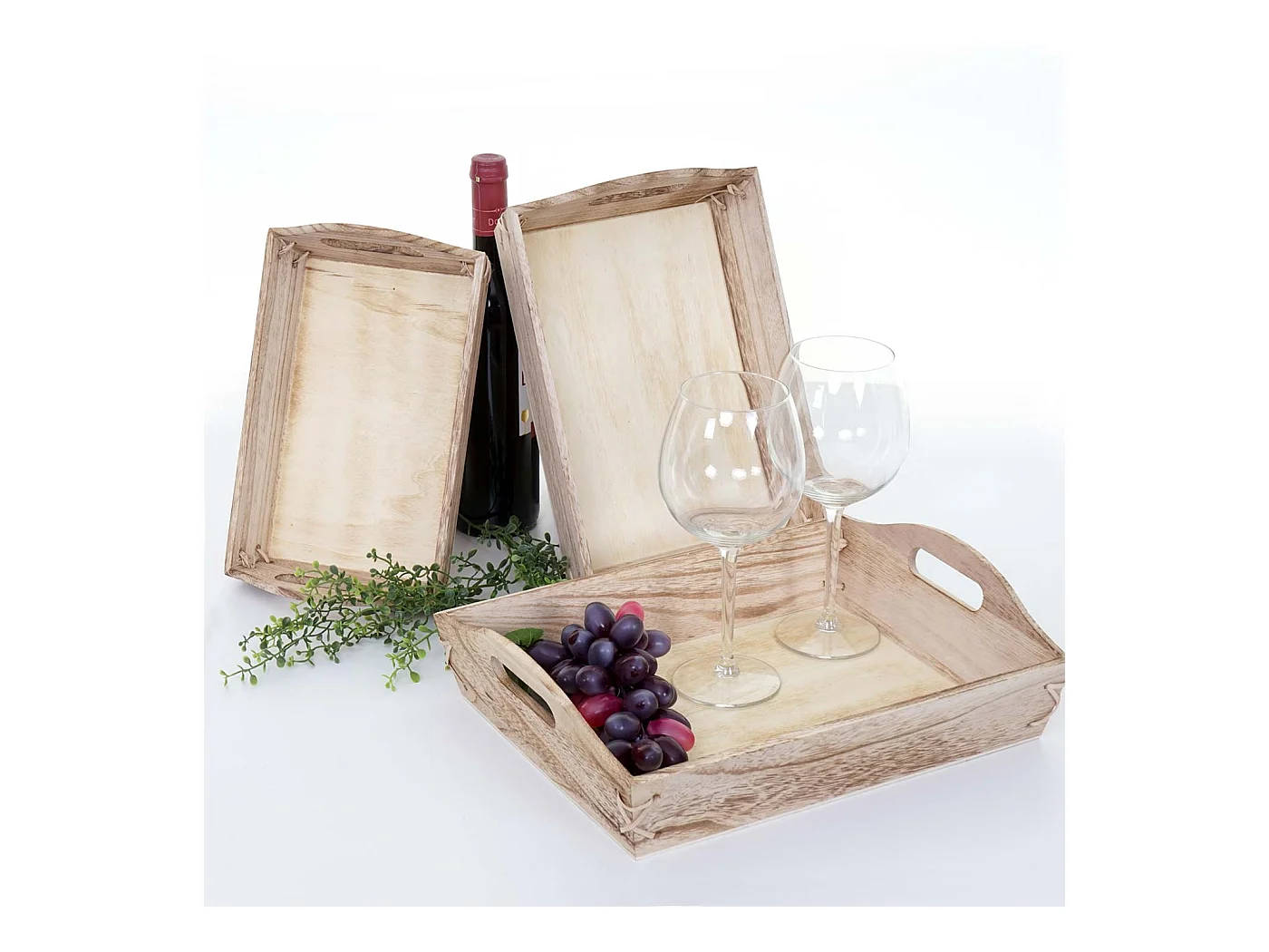 Plateau MCW-C50 look shabby (set de 3),  nature shabby