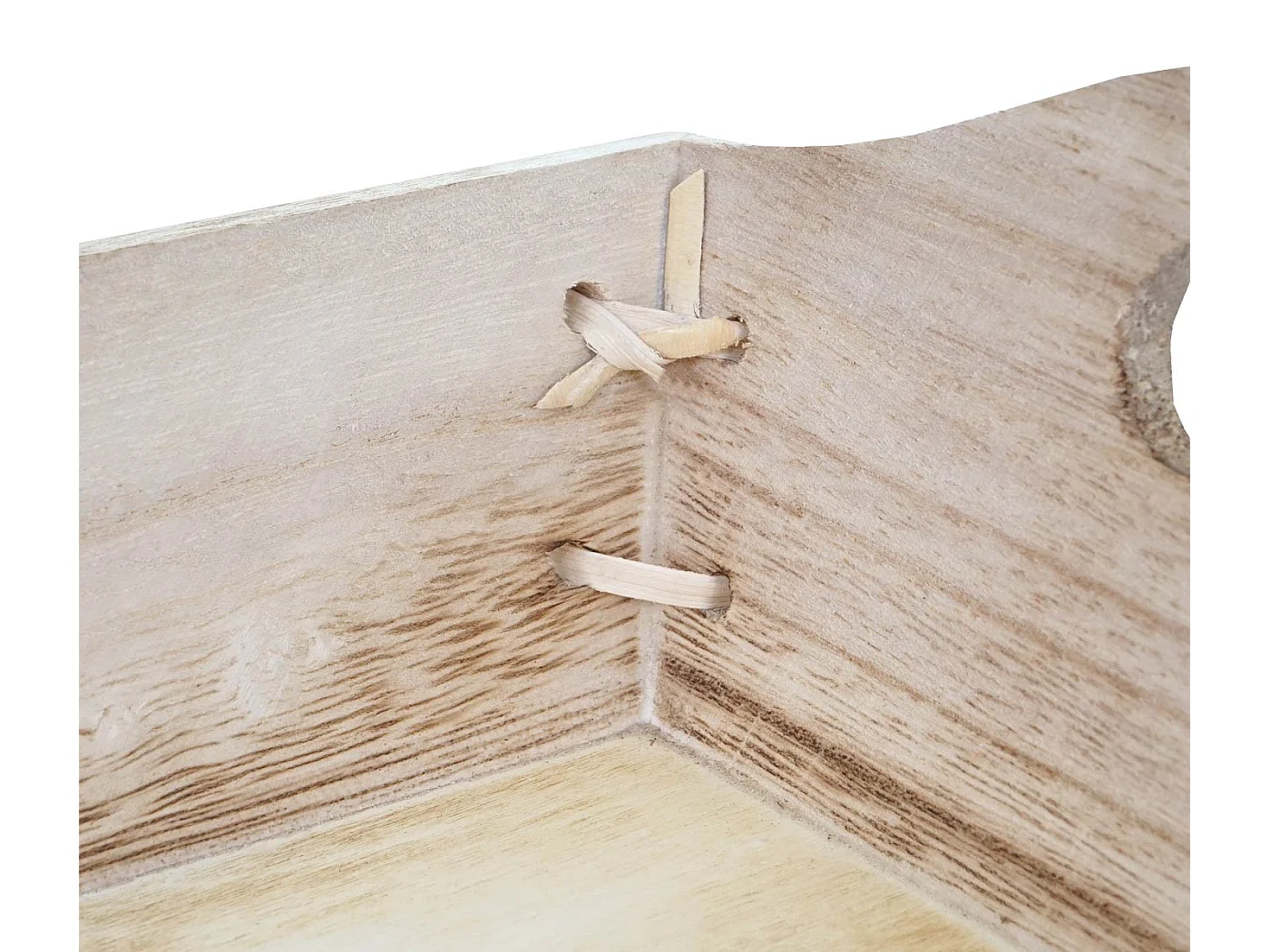 Dienblad MCW-C50 shabby look (set van 3),  natuurlijk bruin