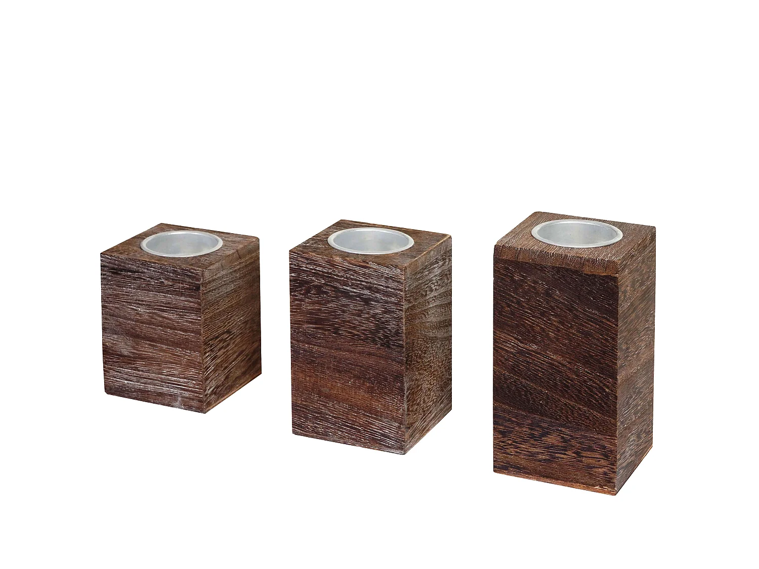 Porte-bougies à réchaud MCW-C58 (3 pièces),  marron