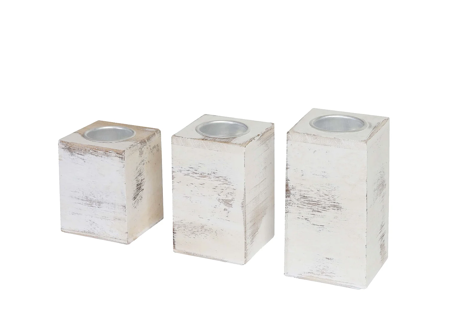 Porte-bougies à réchaud MCW-C58 (3 pièces),  blanc