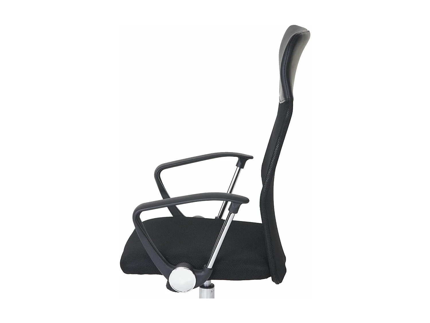 Cadeira de escritório Malmö, Cadeira de escritório Oslo, cadeira giratória de secretária, tecido em pele sintética preto