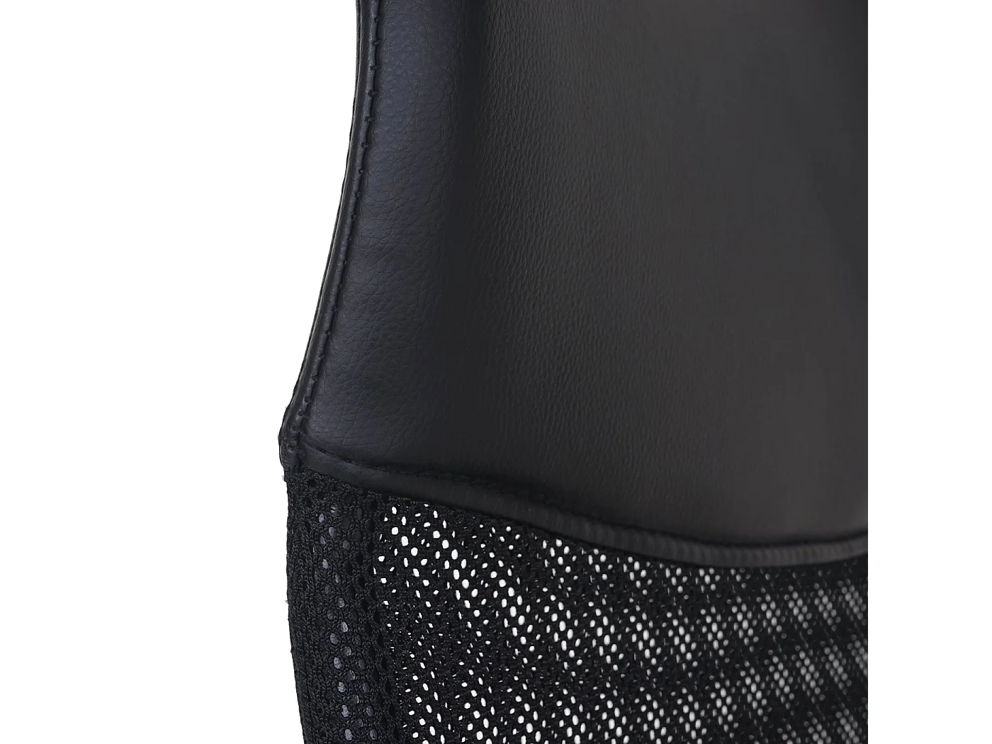 Cadeira de escritório Malmö, Cadeira de escritório Oslo, cadeira giratória de secretária, tecido em pele sintética preto