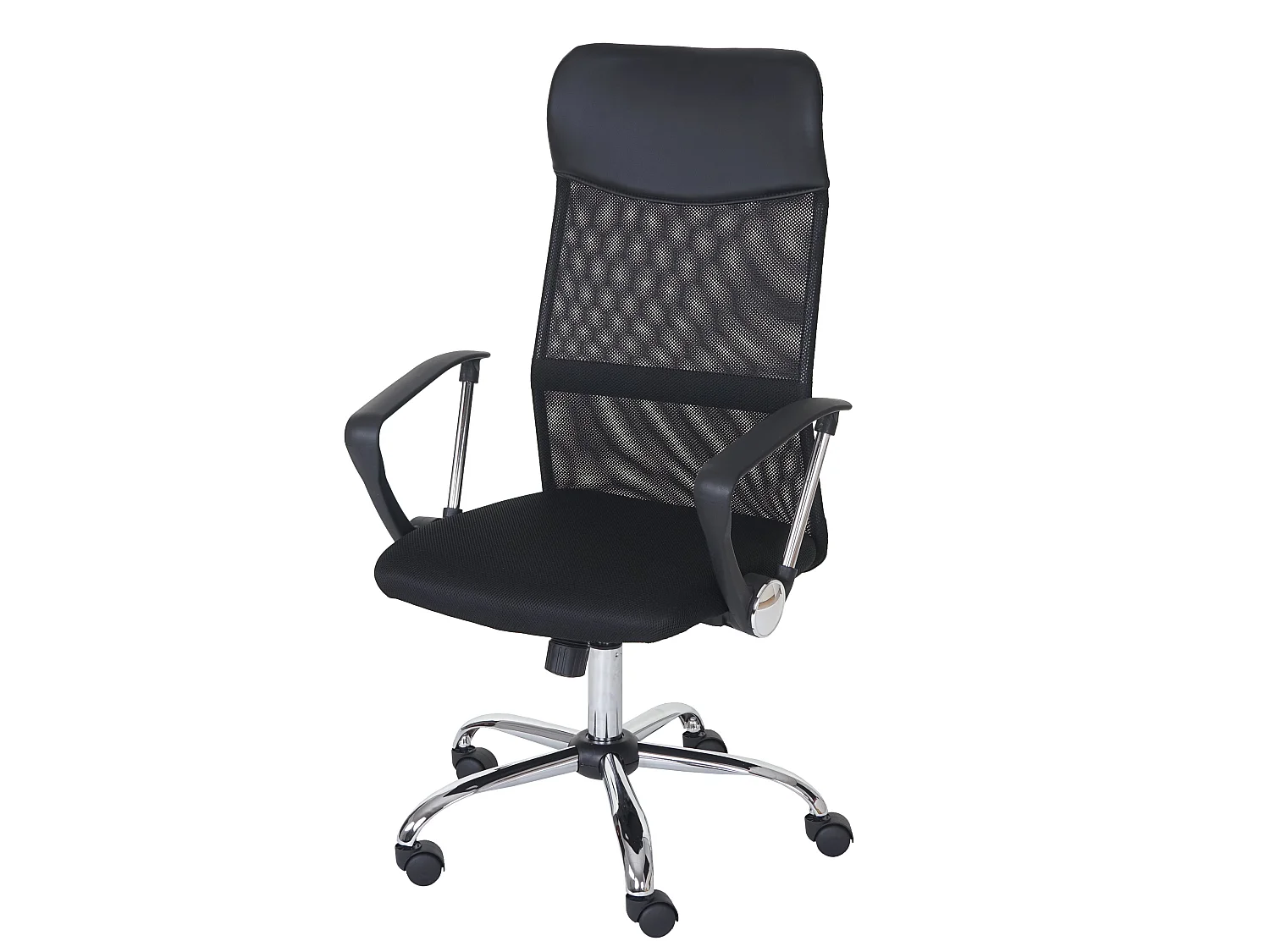 Bureaustoel Malmö, Bureaustoel Oslo, bureaustoel bureaustoel, kunstleder textiel zwart