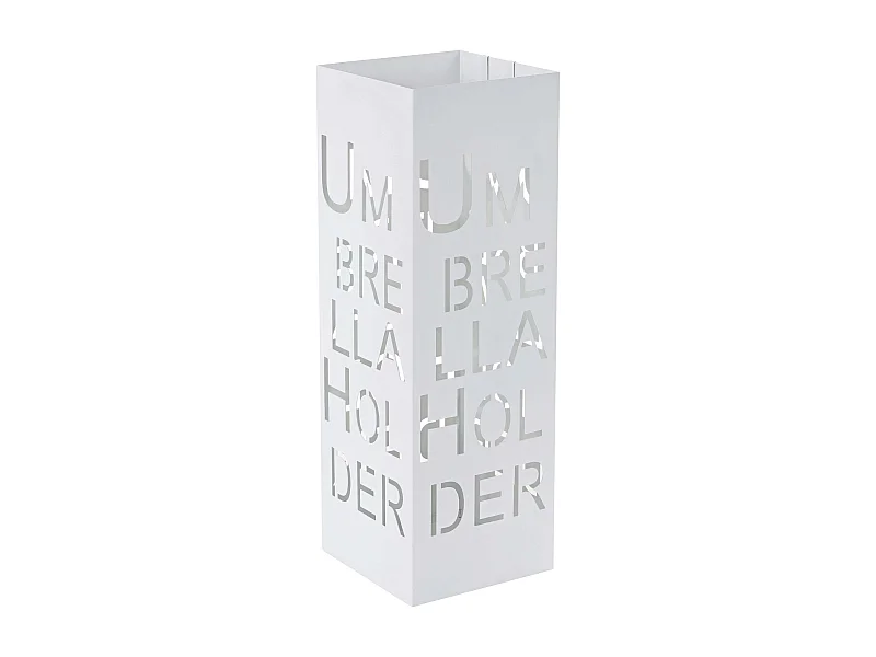 Stojak na parasole MCW-C78 Napisy,  czcionka, biały