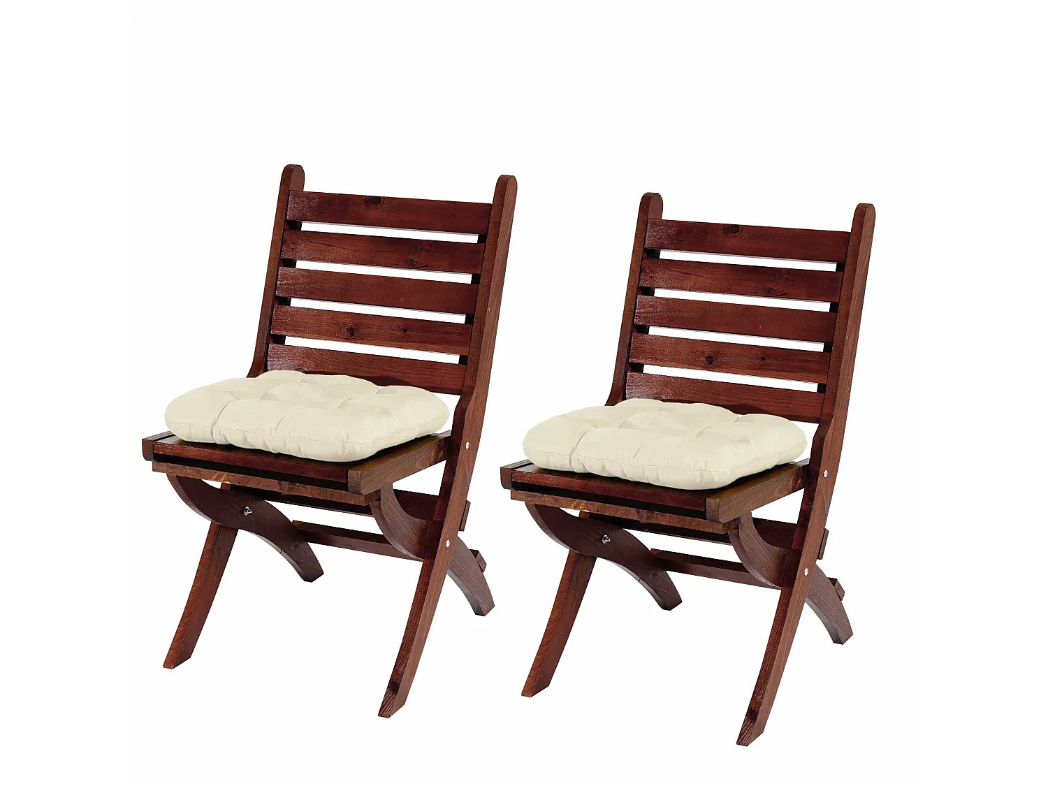 Coussin d'assise Milano (lot de 6),  crème