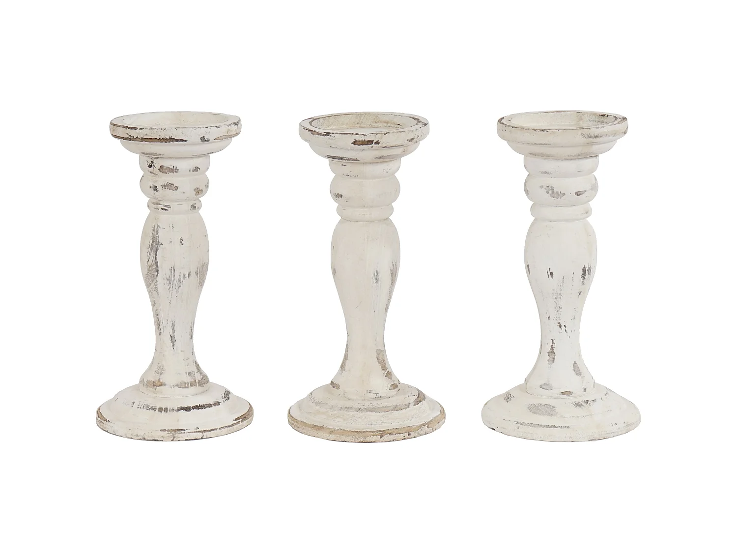 Kandelaar H361 (set van 3),  wit