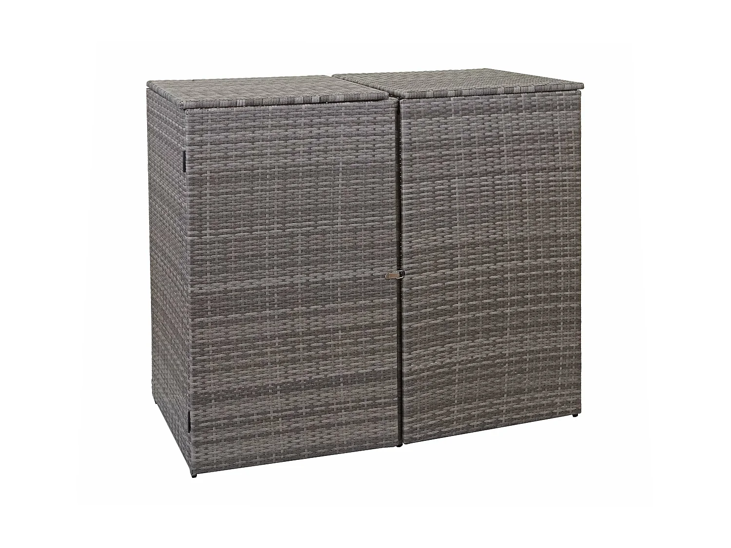 Habillage pour 2 poubelles MCW-E25 2x120l,  gris