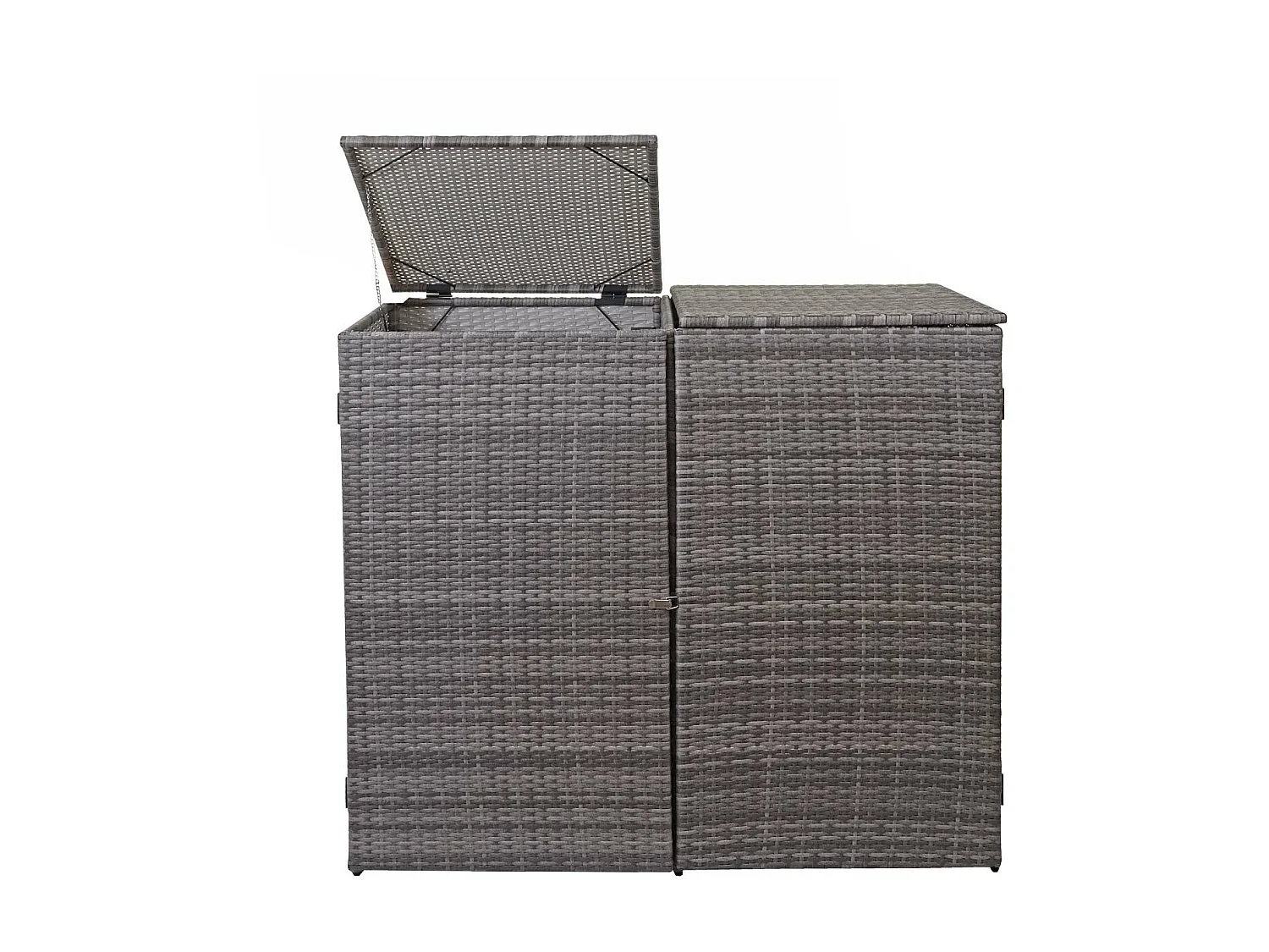 Habillage pour 2 poubelles MCW-E25 2x120l,  gris