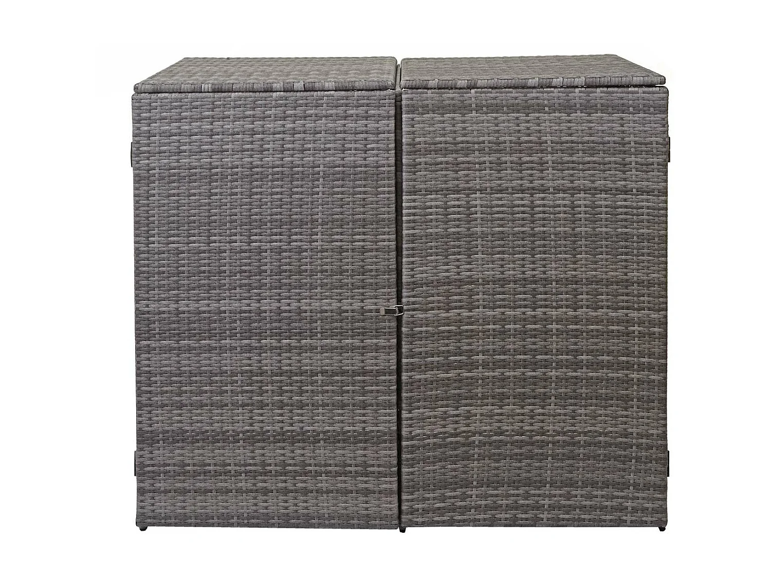 Habillage pour 2 poubelles MCW-E25 2x120l,  gris