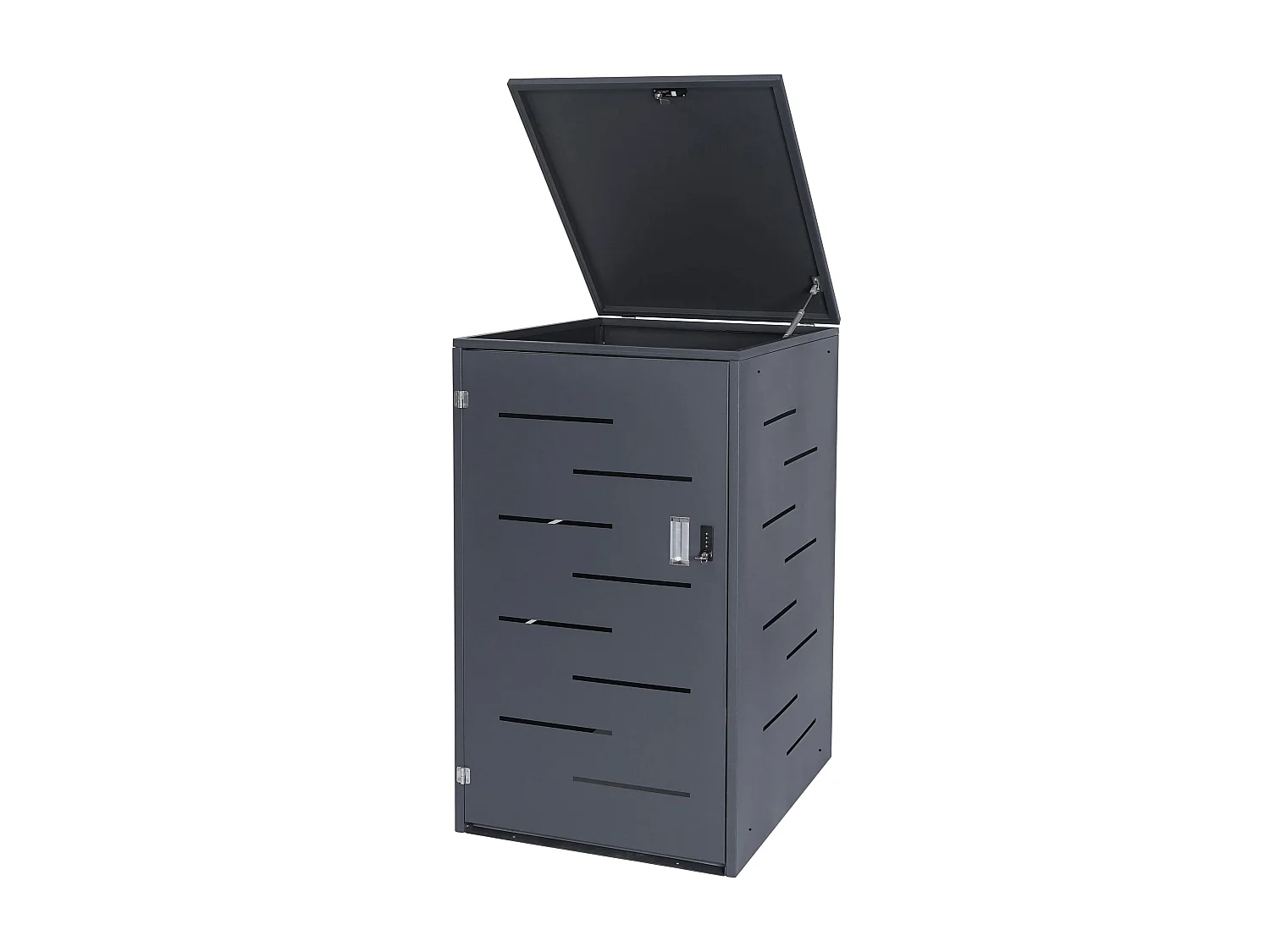 Habillage de poubelle MCW-E83,  acier anthracite
