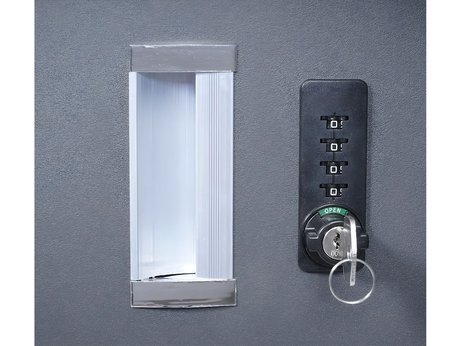 Habillage de poubelle MCW-E83,  acier anthracite