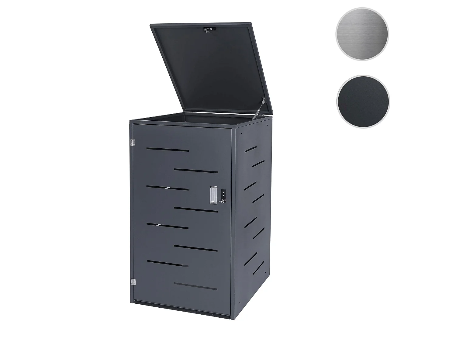 Habillage de poubelle MCW-E83,  acier anthracite