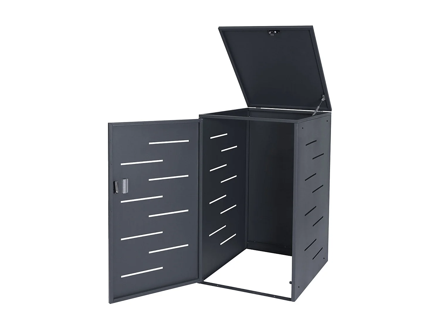 Pokrywa kosza na śmieci MCW-E83,  antracyt, stal 33kg