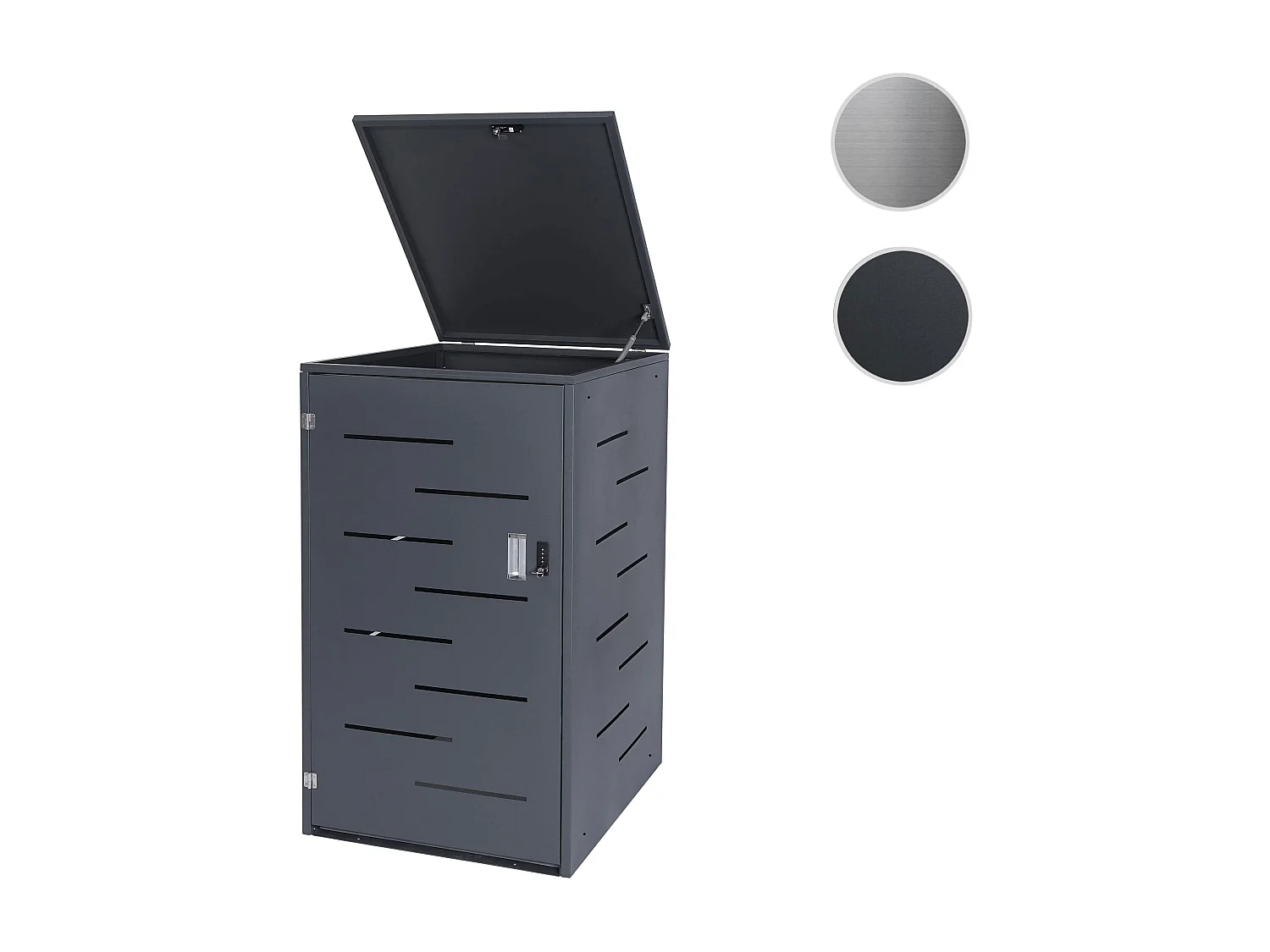 Pokrywa kosza na śmieci MCW-E83,  antracyt, stal 33kg