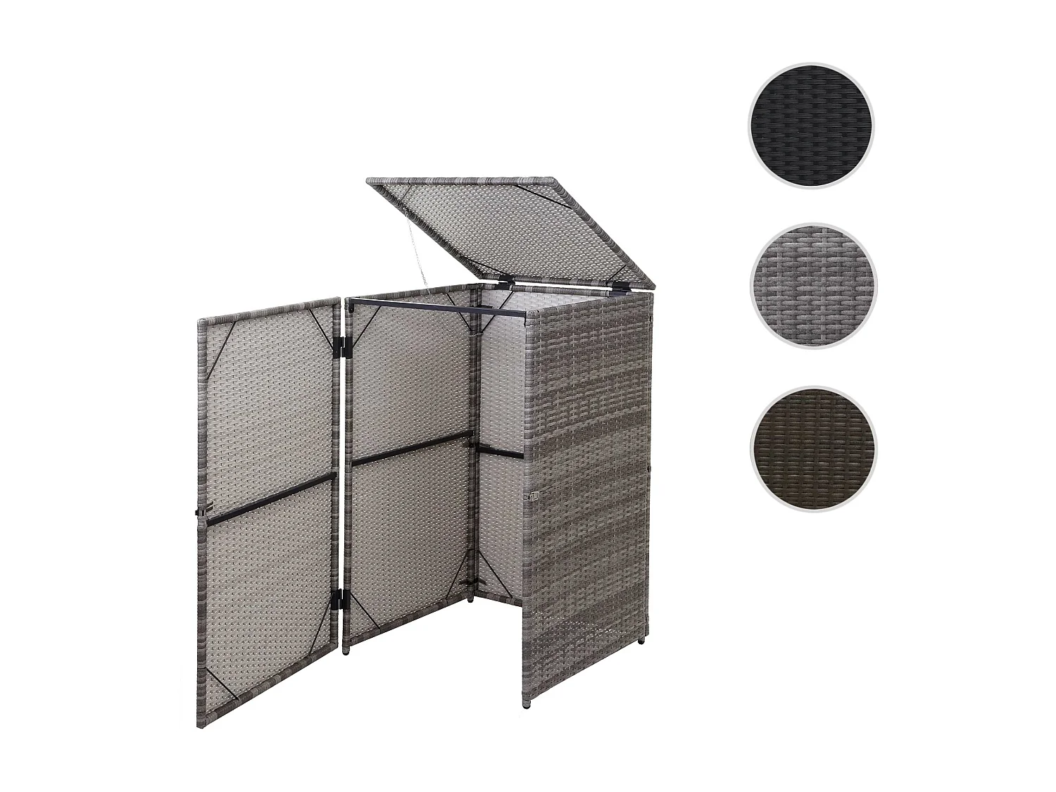 Habillage de poubelle MCW-E25 120l,  gris