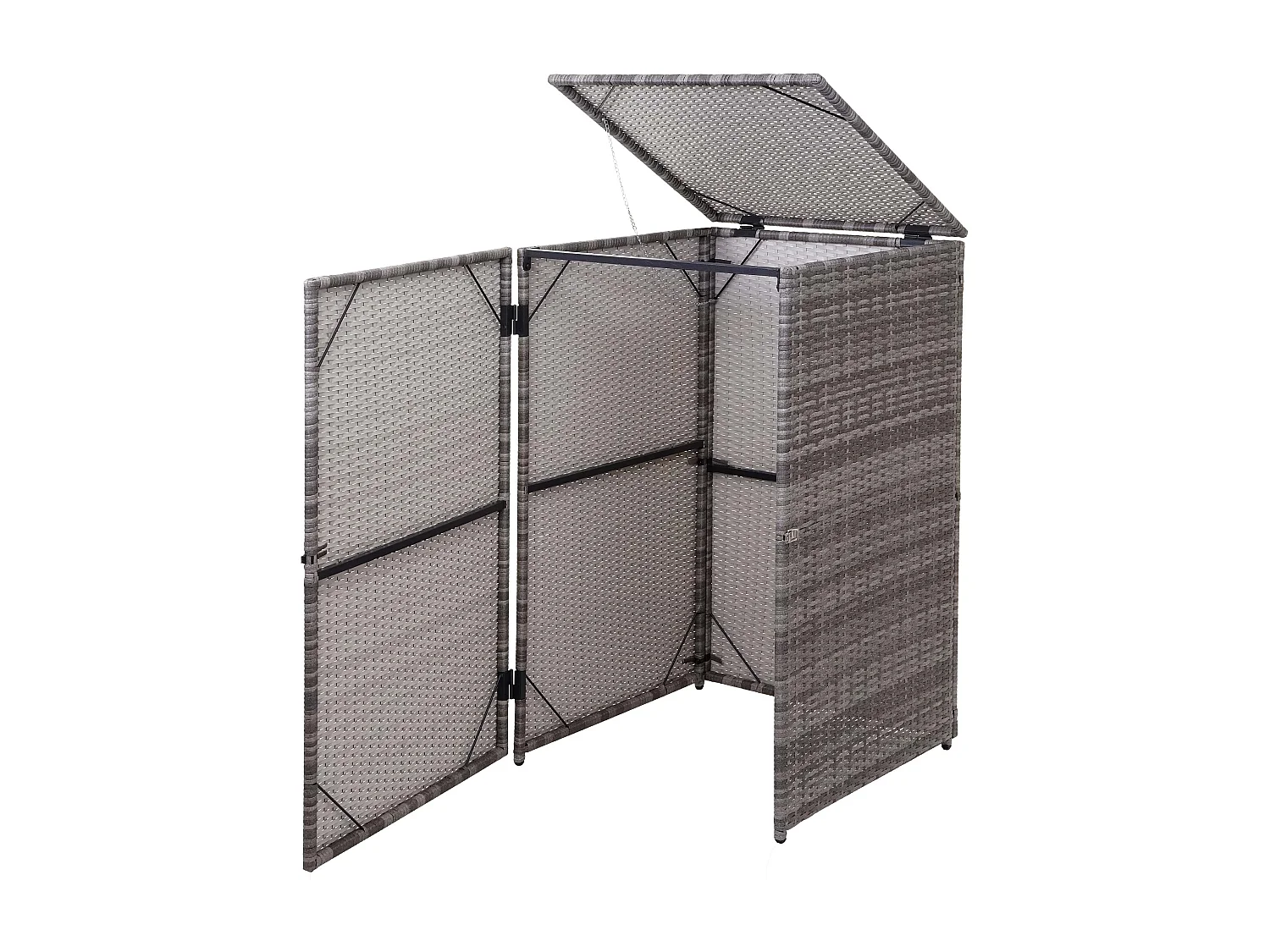 Osłona na pojemnik na śmieci MCW-E25,  szary