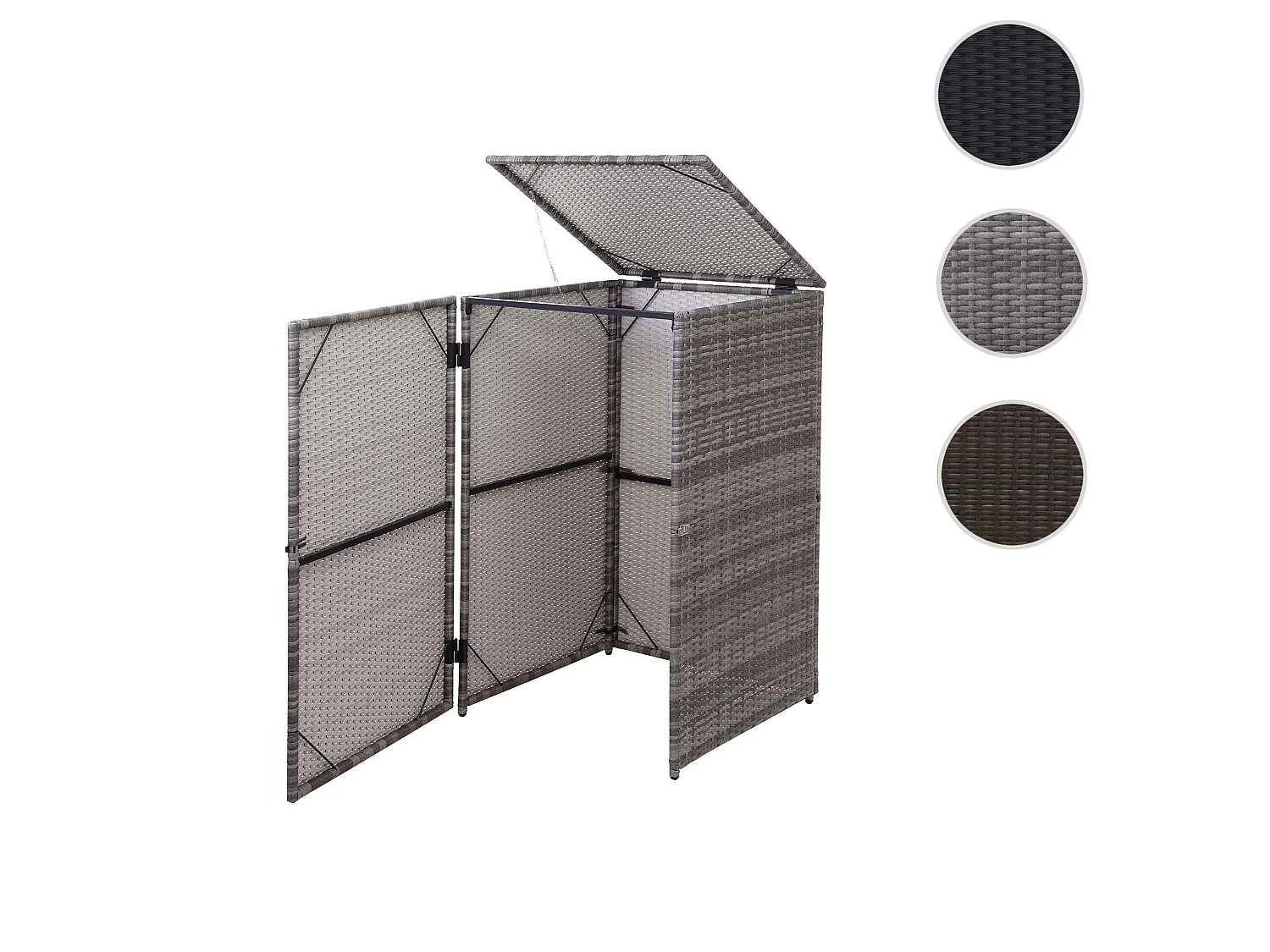 Osłona na pojemnik na śmieci MCW-E25,  szary