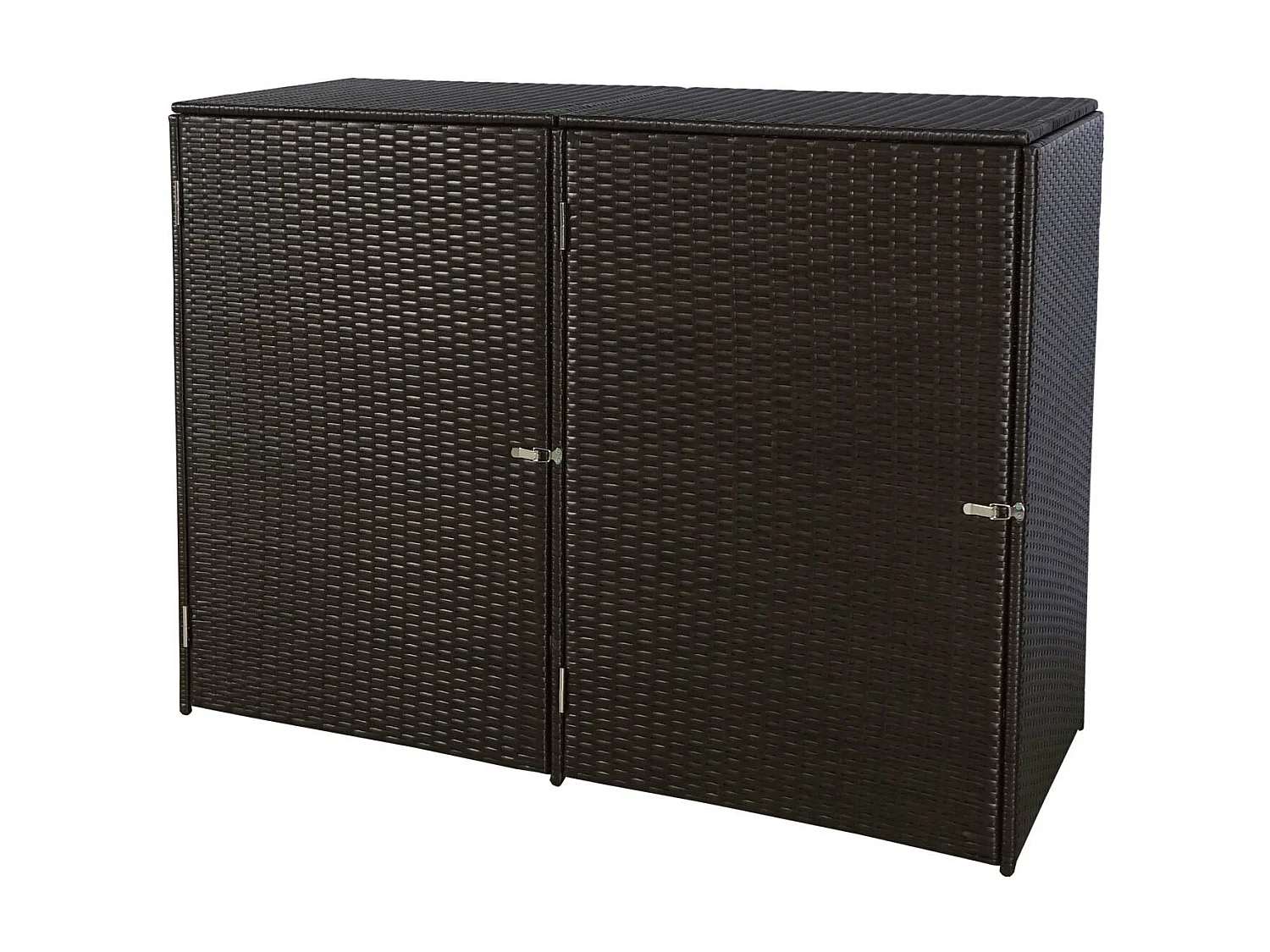 Habillage pour 2 poubelles MCW-E25 2x120l,  brun