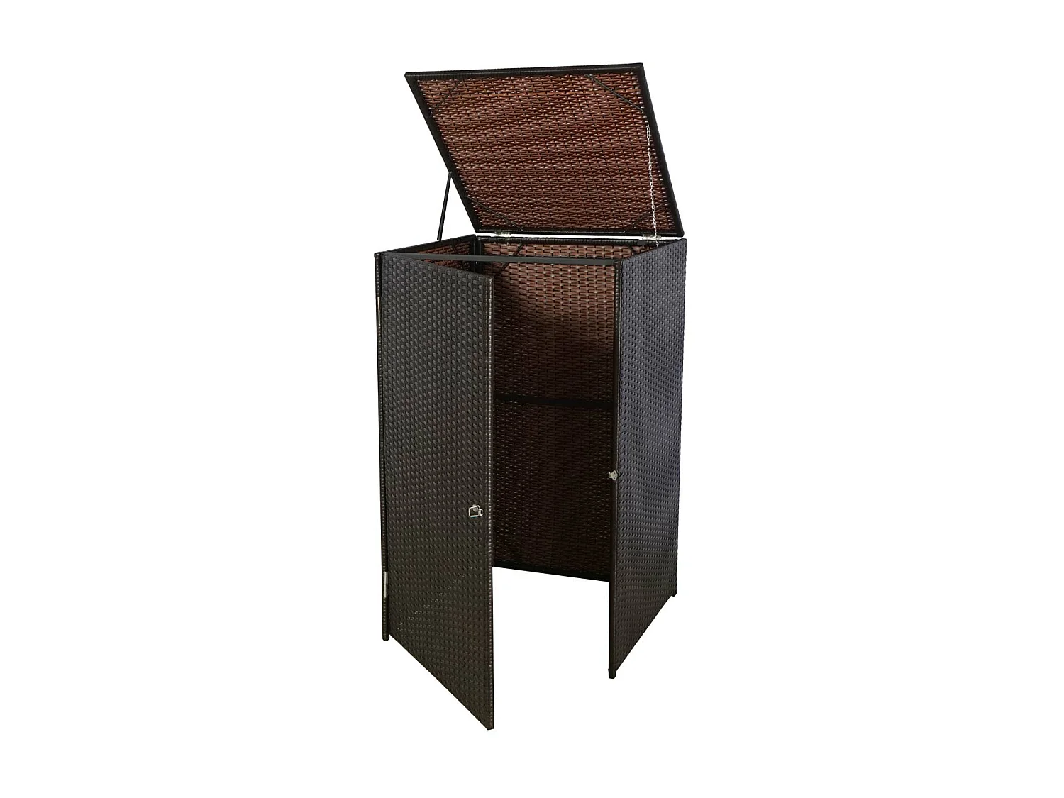 Habillage de poubelle MCW-E25 120l,  brun