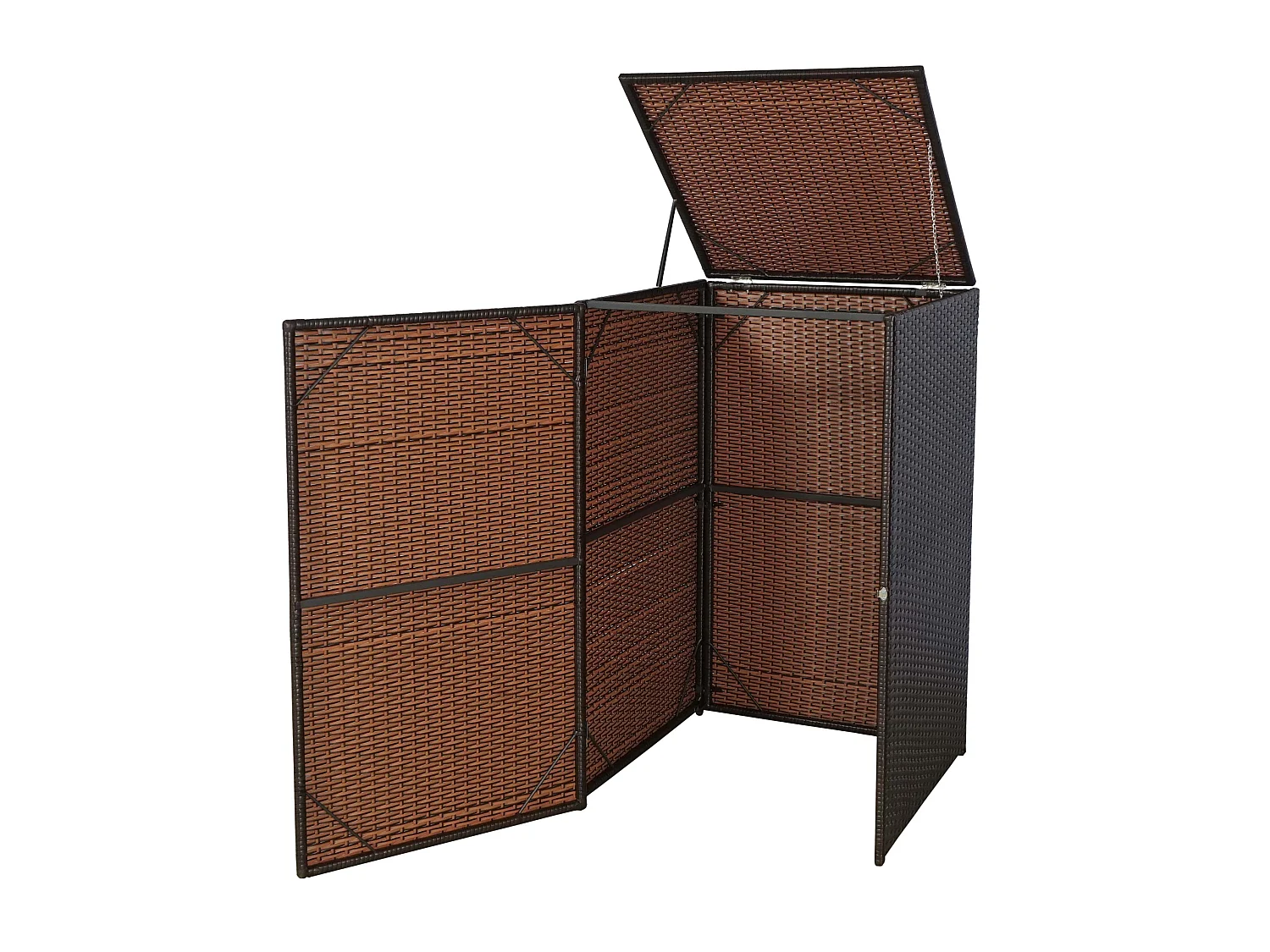 Osłona na pojemnik na śmieci MCW-E25,  brązowy