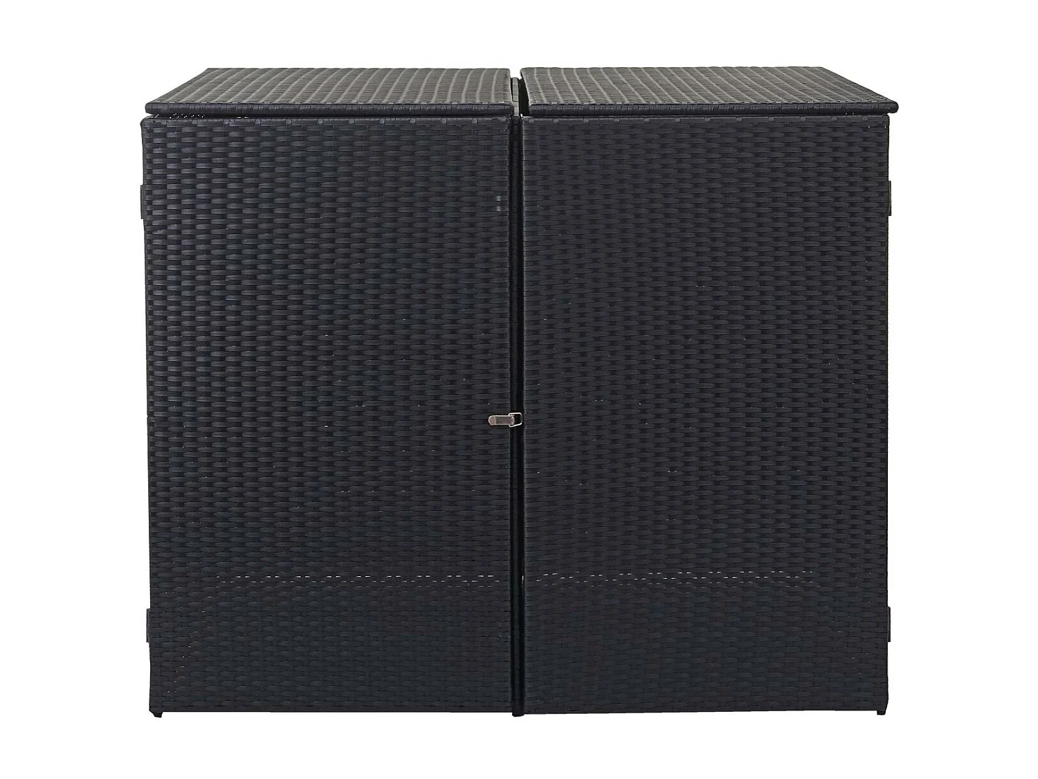 Habillage pour 2 poubelles MCW-E25 2x120l,  noir