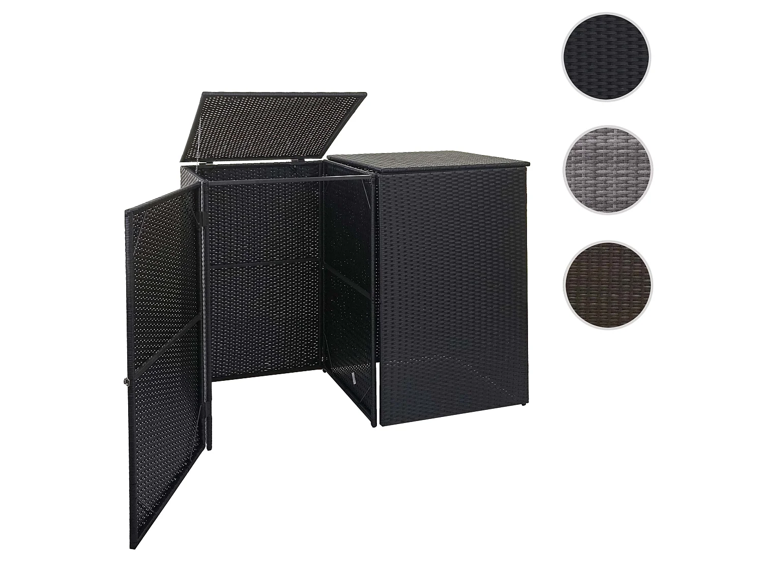 Obudowa 2-pojemnikowa MCW-E25,  czarny