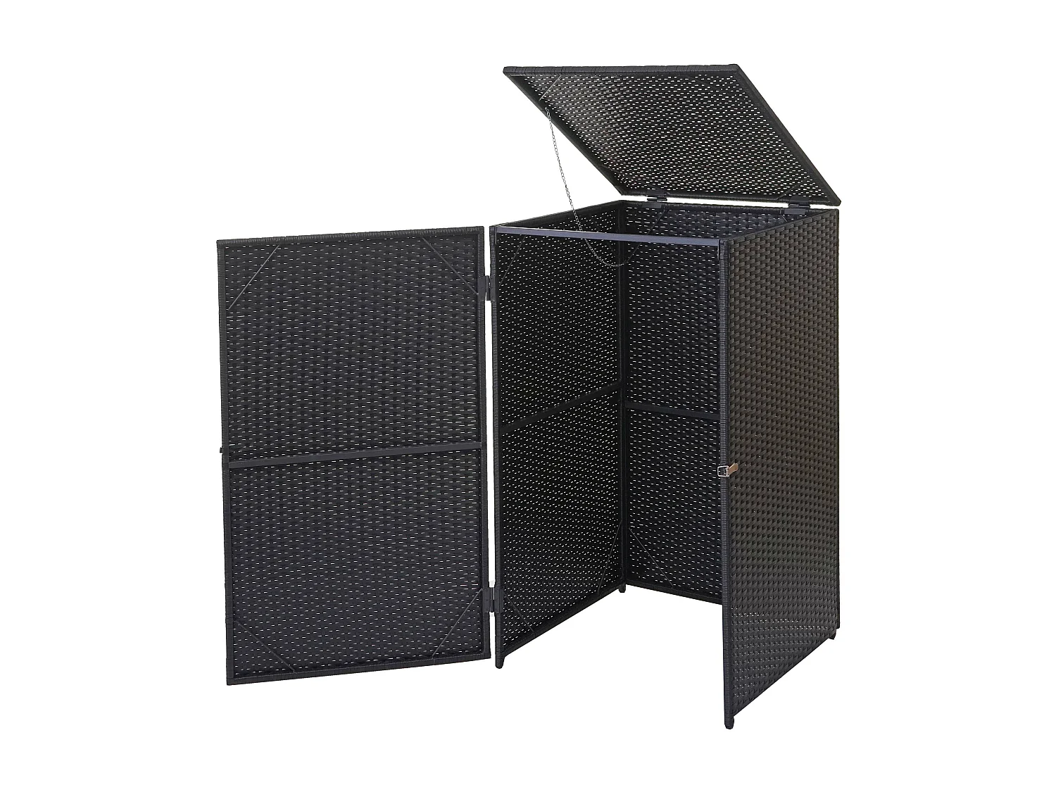 Habillage de poubelle MCW-E25 120l,  noir