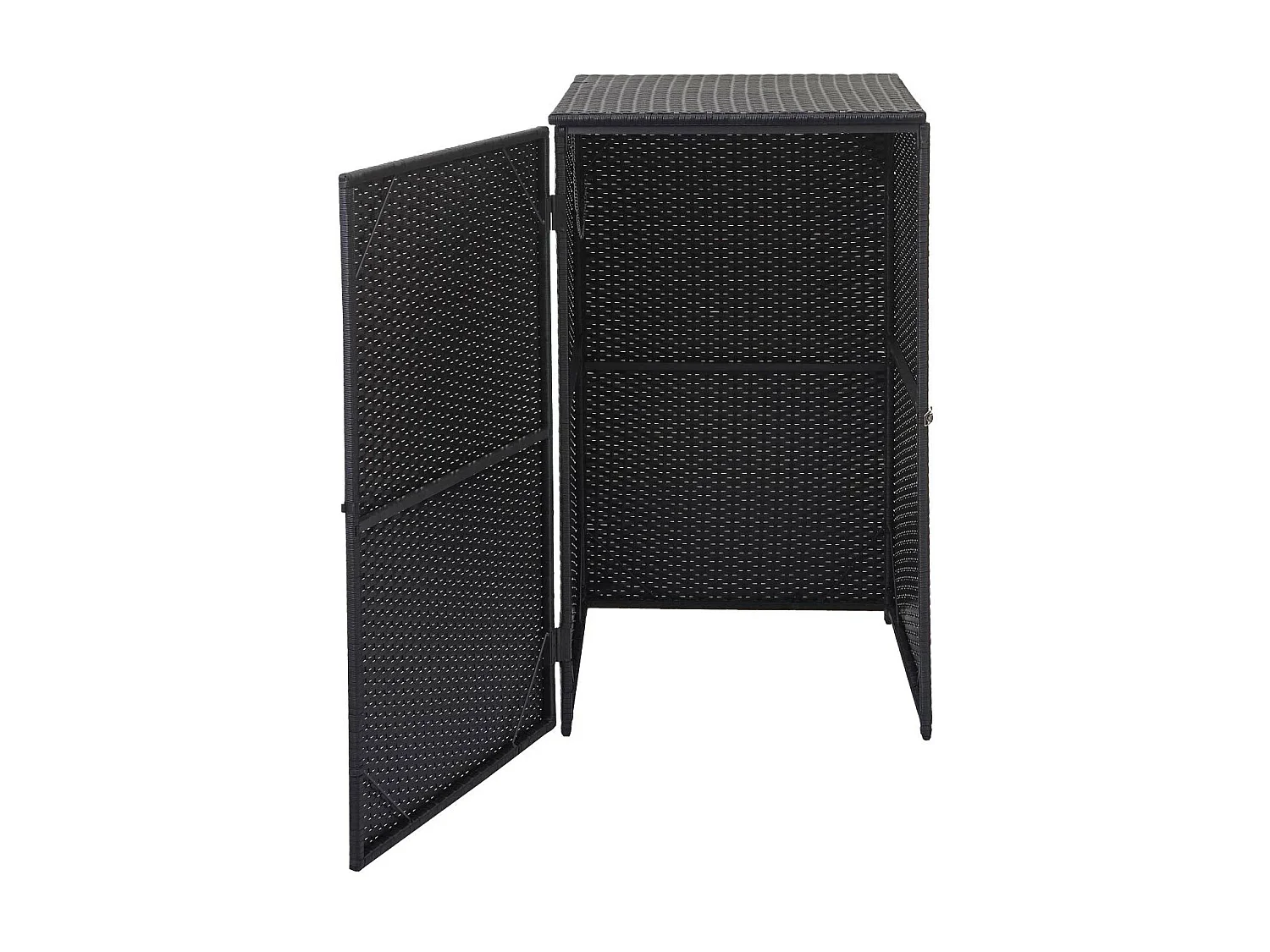 Habillage de poubelle MCW-E25 120l,  noir