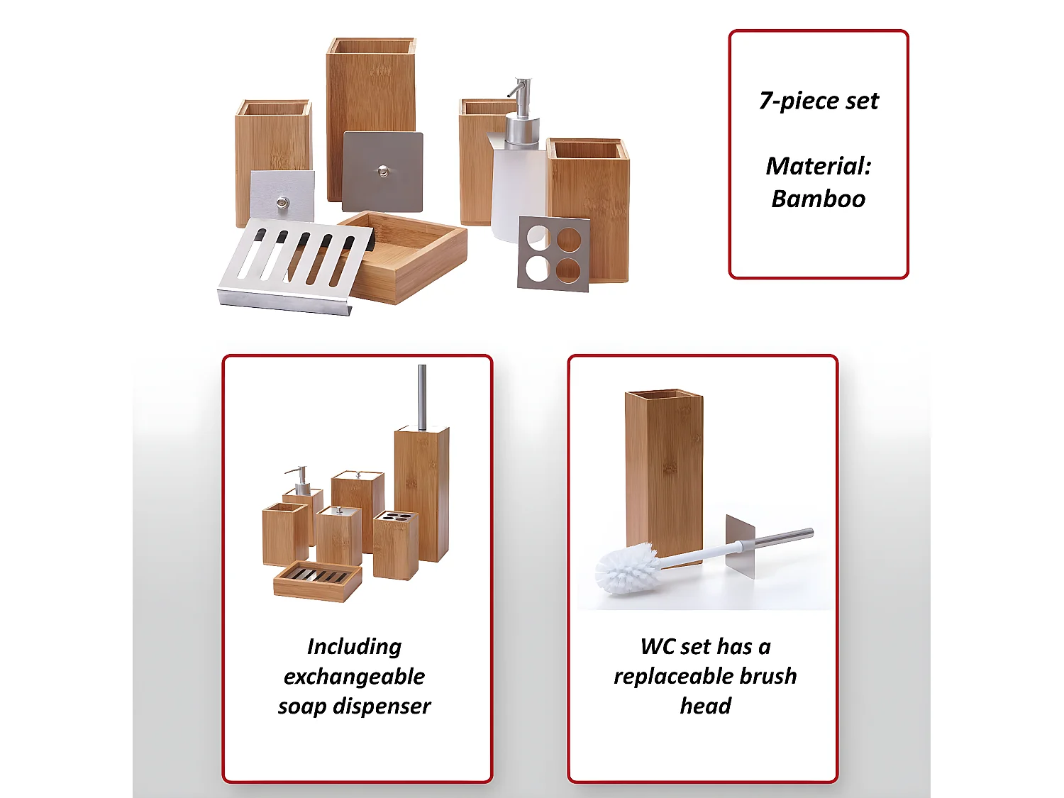 Set de bain MCW-A90 (7 pièces)