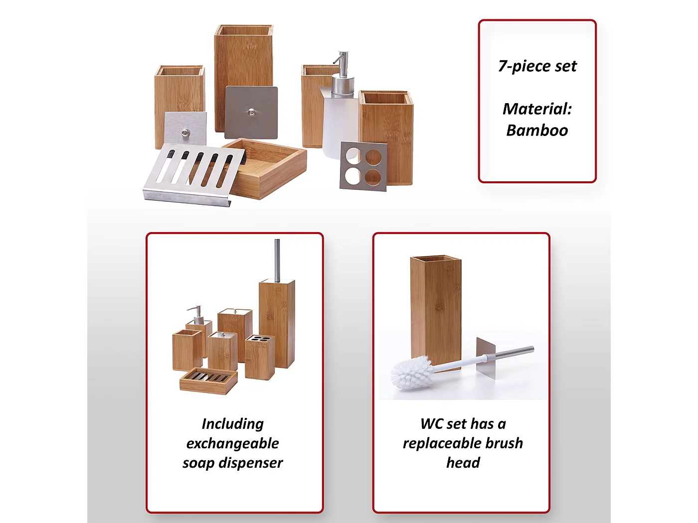 Set de bain MCW-A90 (7 pièces)