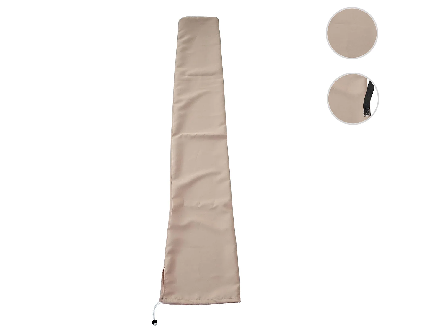 Housse de protection pour parasol jusqu'à 3m,  crème