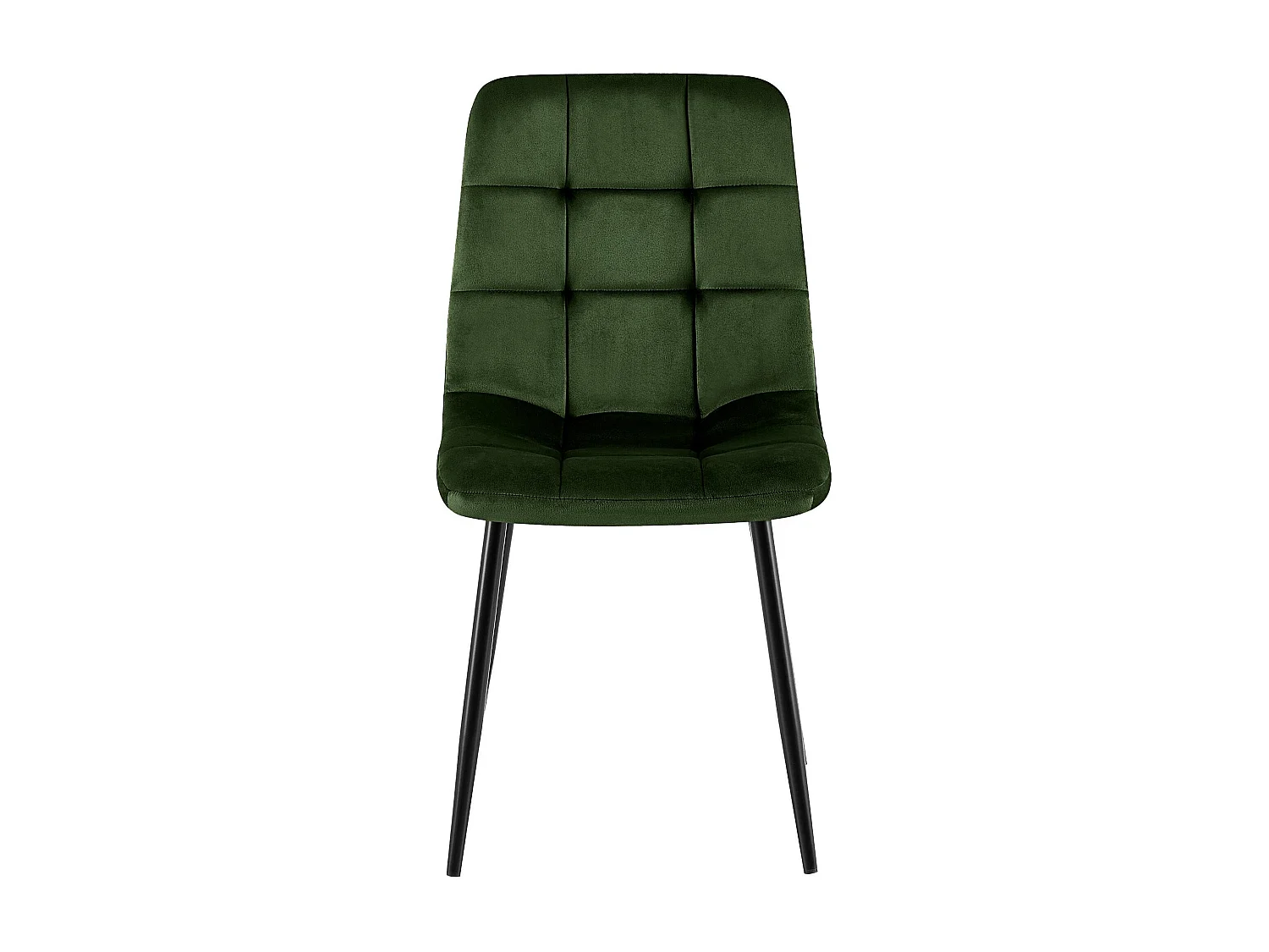 chaise salle à manger - Velours & Blanc - Vert - Antibes