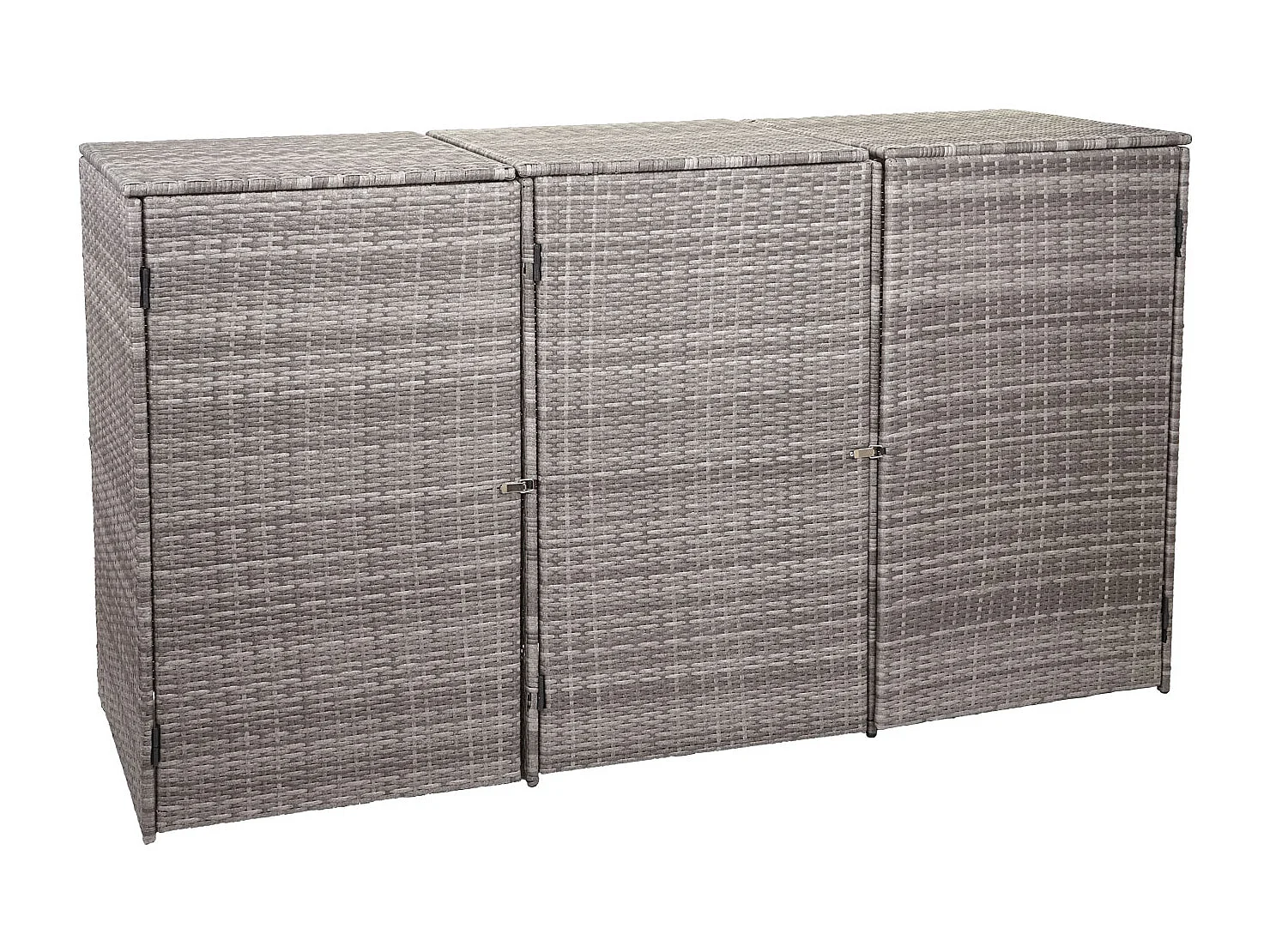 3er-Mülltonnenverkleidung MCW-E25, Grau