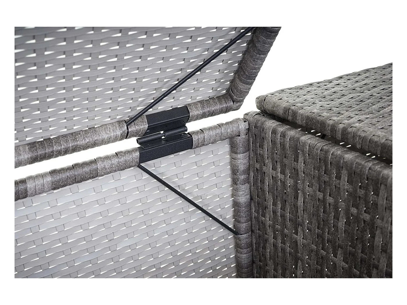 Habillage pour 3 poubelles MCW-E25 3x120l,  gris