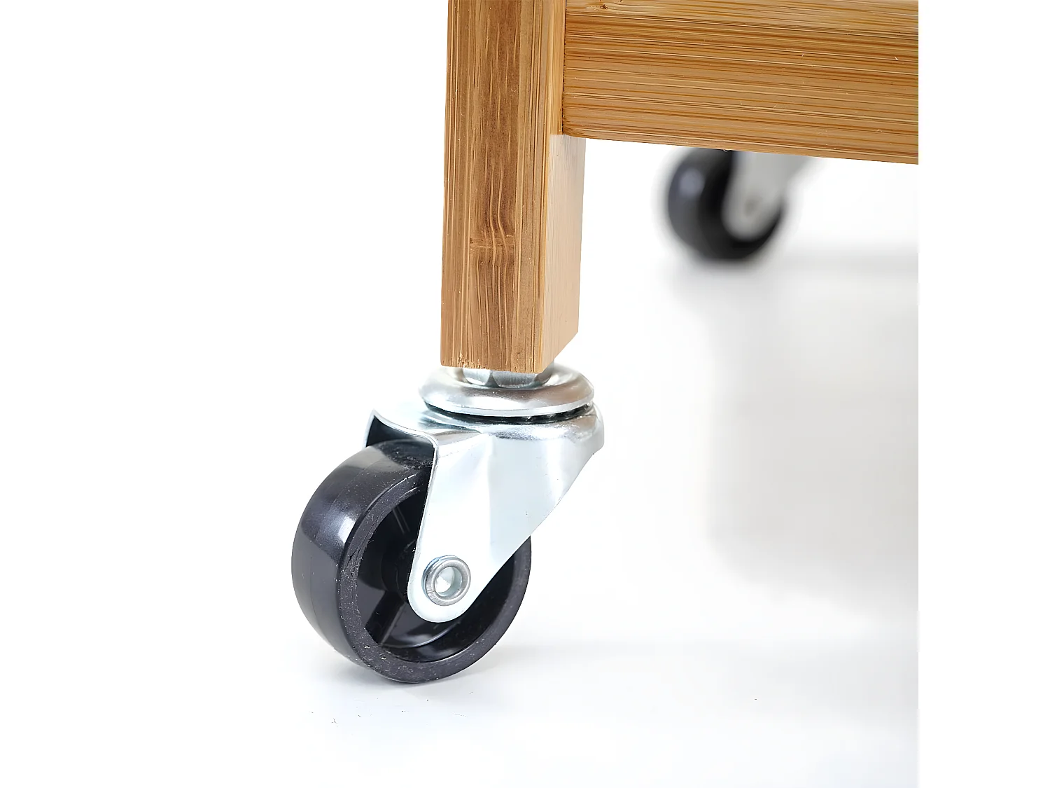 Chariot à roulettes MCW-D91 3 niveaux Bambou